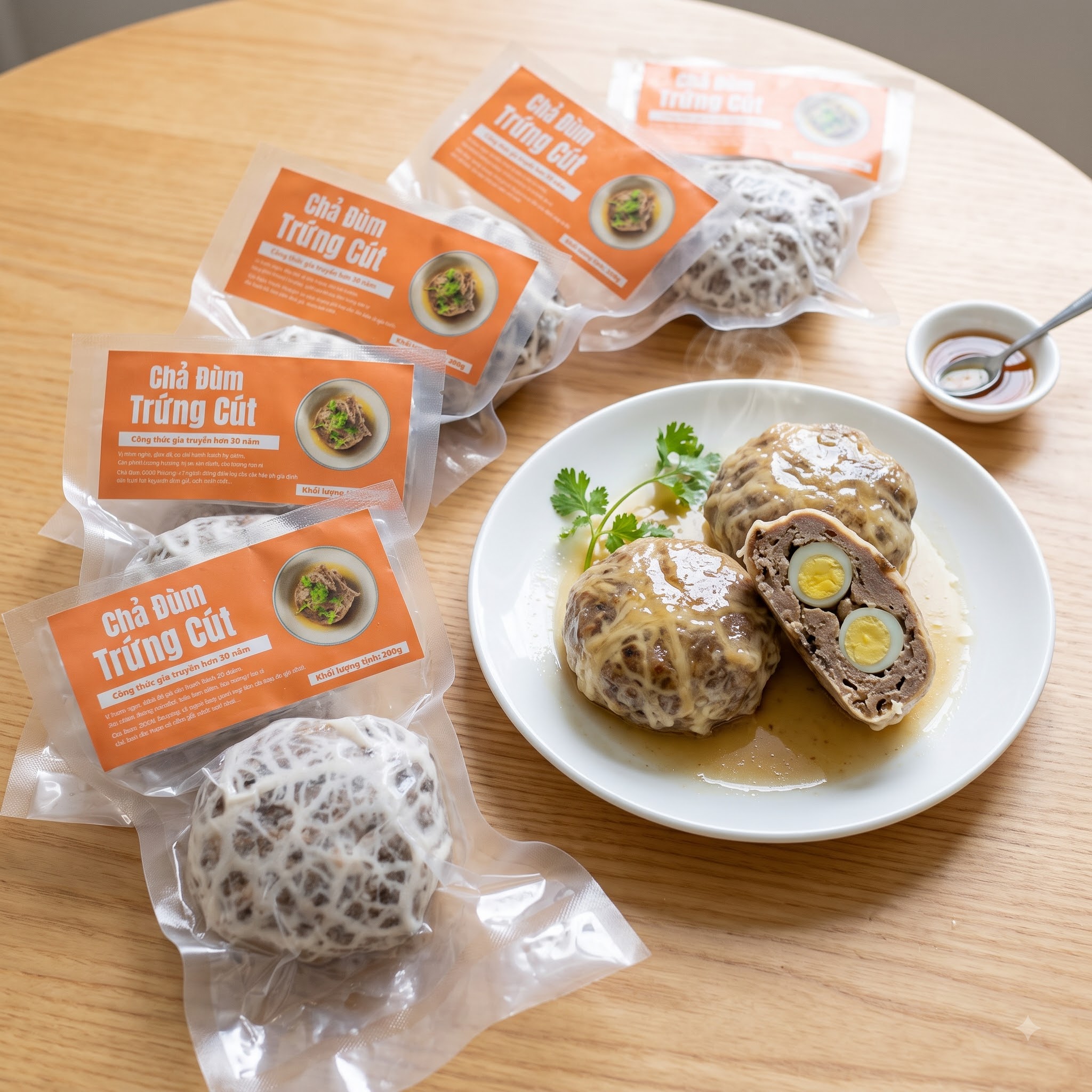 Combo 5 Chả Đùm Trứng Cút 200g