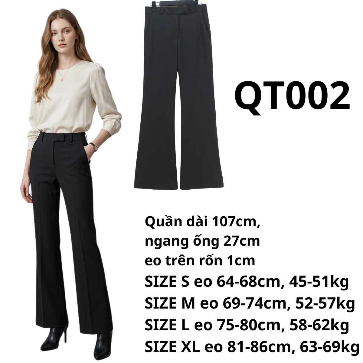QT002 - Quần tây Hàn