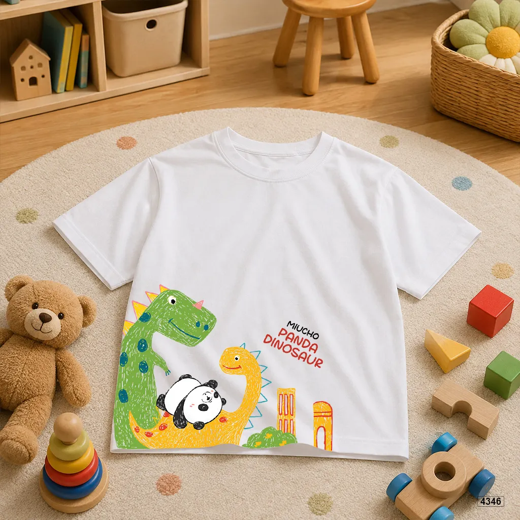 Áo thun bé trai form rộng Panda Dinosaur Kado 4346_thumbnail_7
