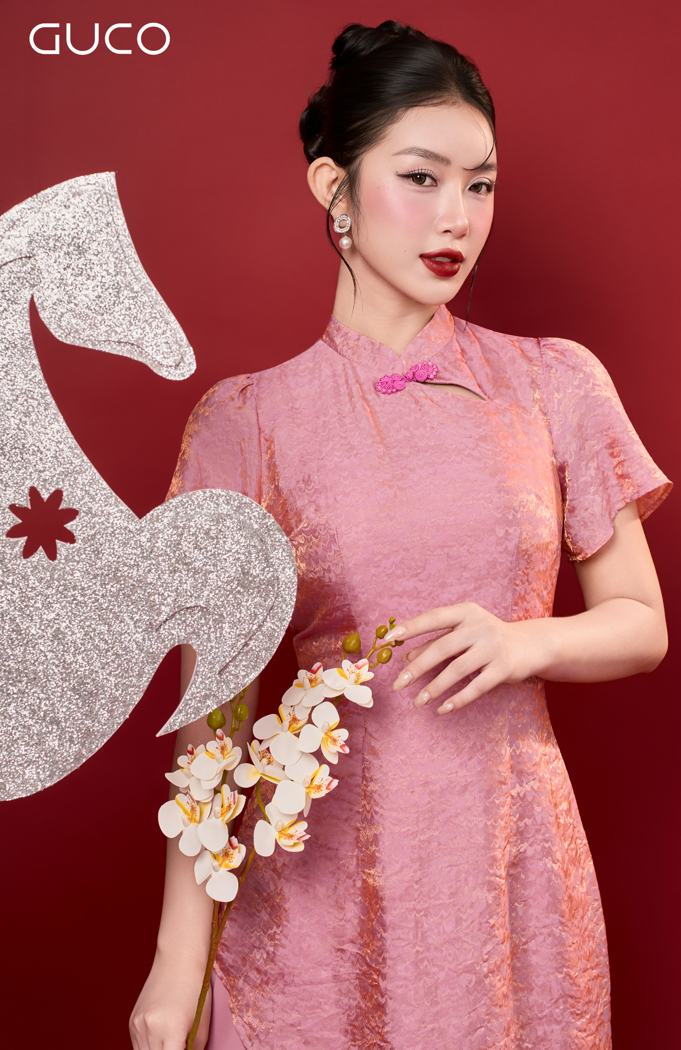 ĐẦM HOA CỔ TÀU TÙNG VOAN - HỒNG 5056_thumbnail_1