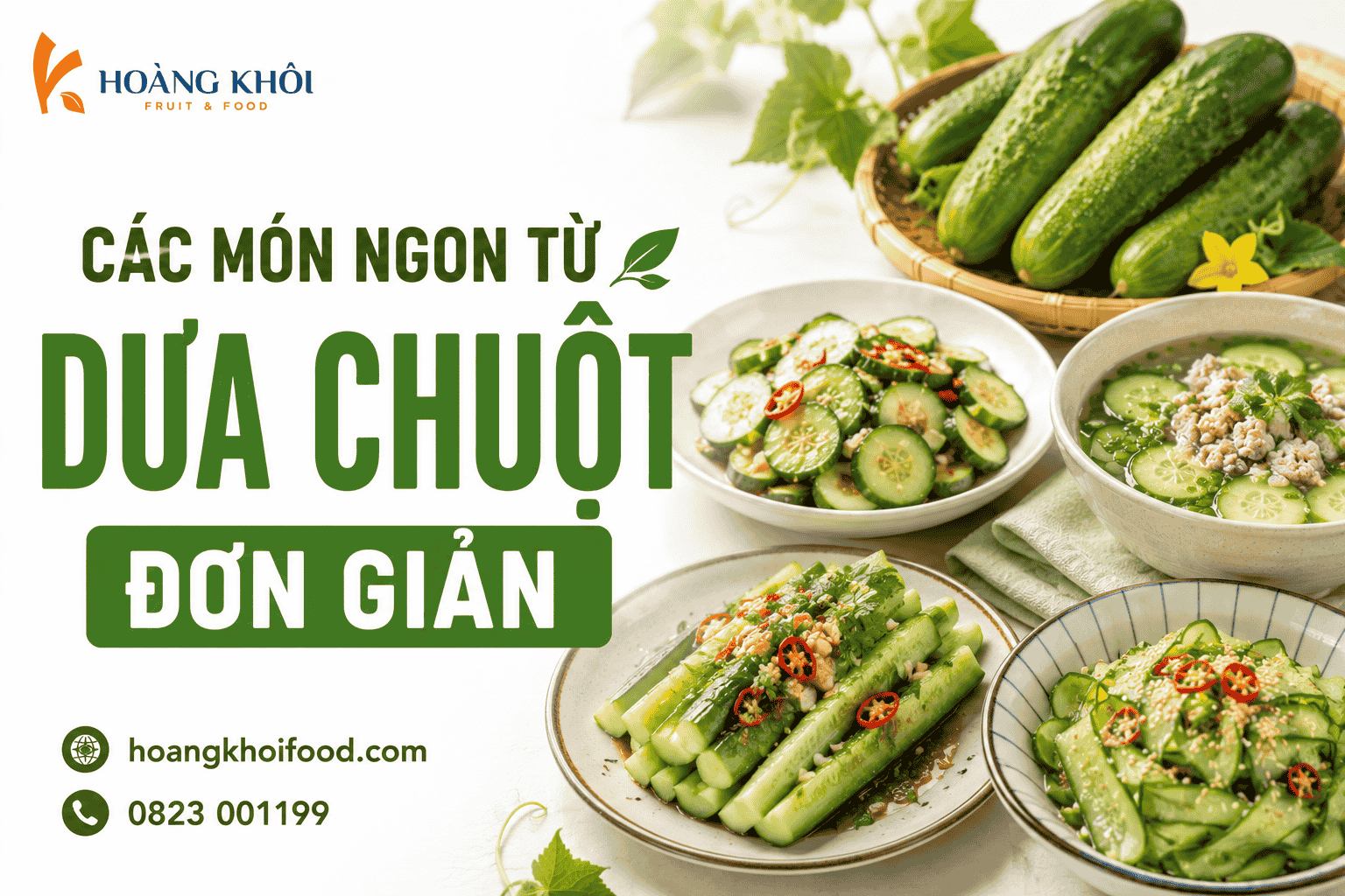 Các món ngon từ dưa chuột đơn giản