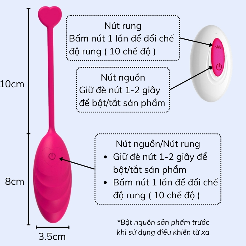 Trứng Rung Điều Khiển Từ Xa Panty 10 Chế Độ Rung Tê Dại_thumbnail_3