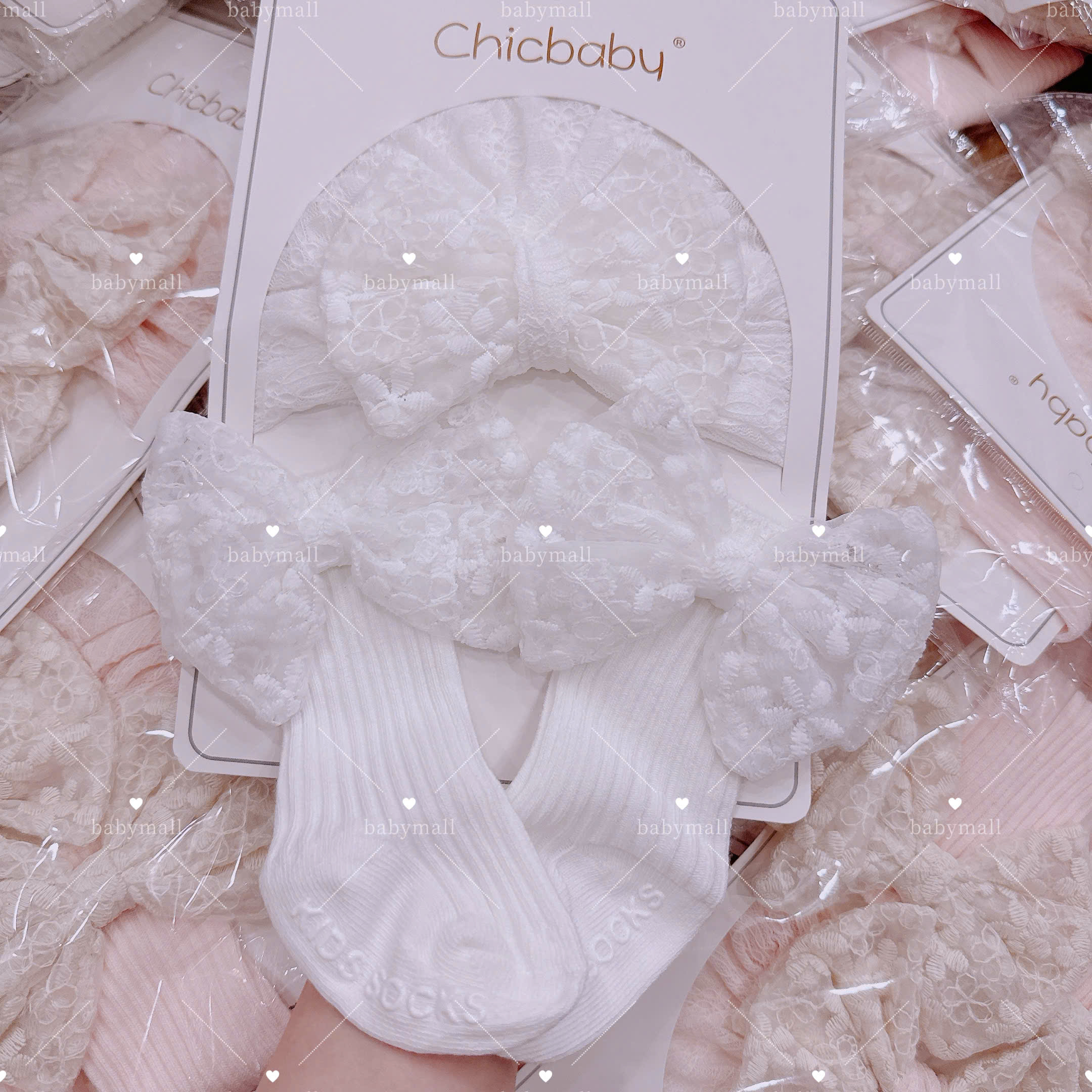 Set phụ kiện Tuban + tất Chicbaby 0-6M_thumbnail_10
