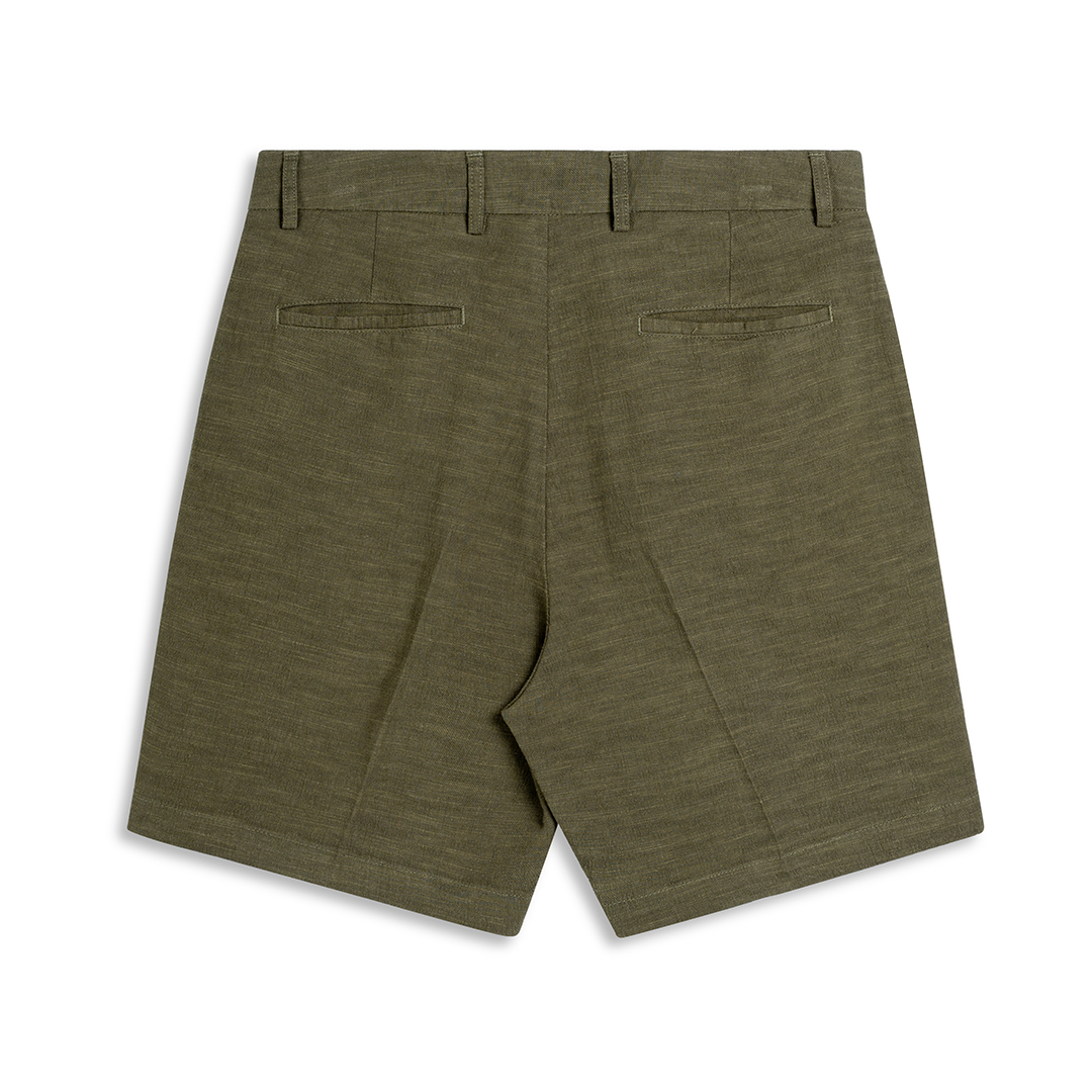 Quần Short Sợi Ramie Xếp Ly_thumbnail_1