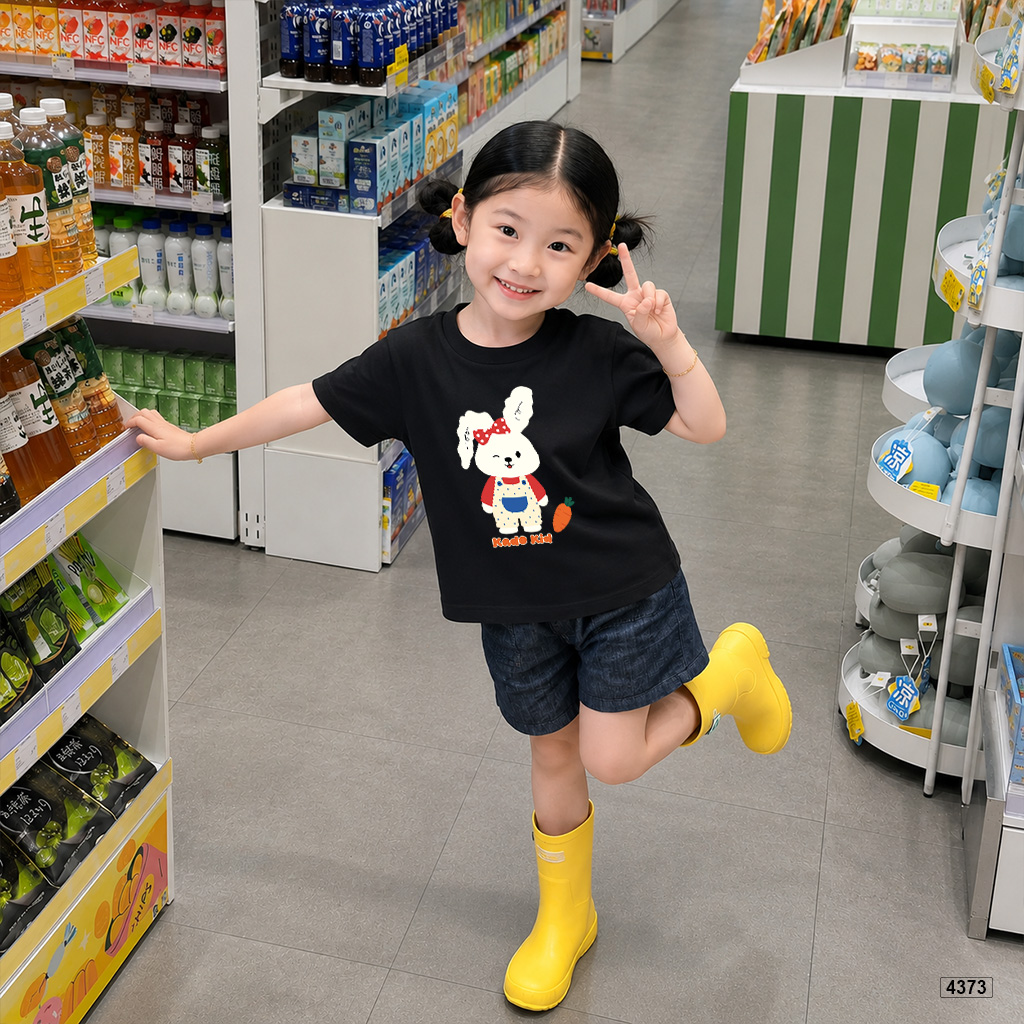 Áo thun bé gái little bunny form rộng Kado 4373_thumbnail_3