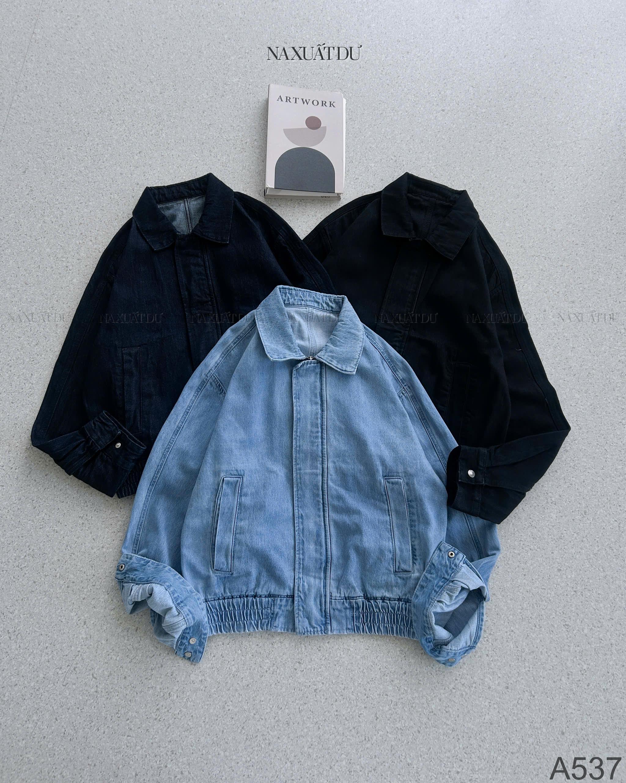Áo khoác Jeans có bo - A537 - HV