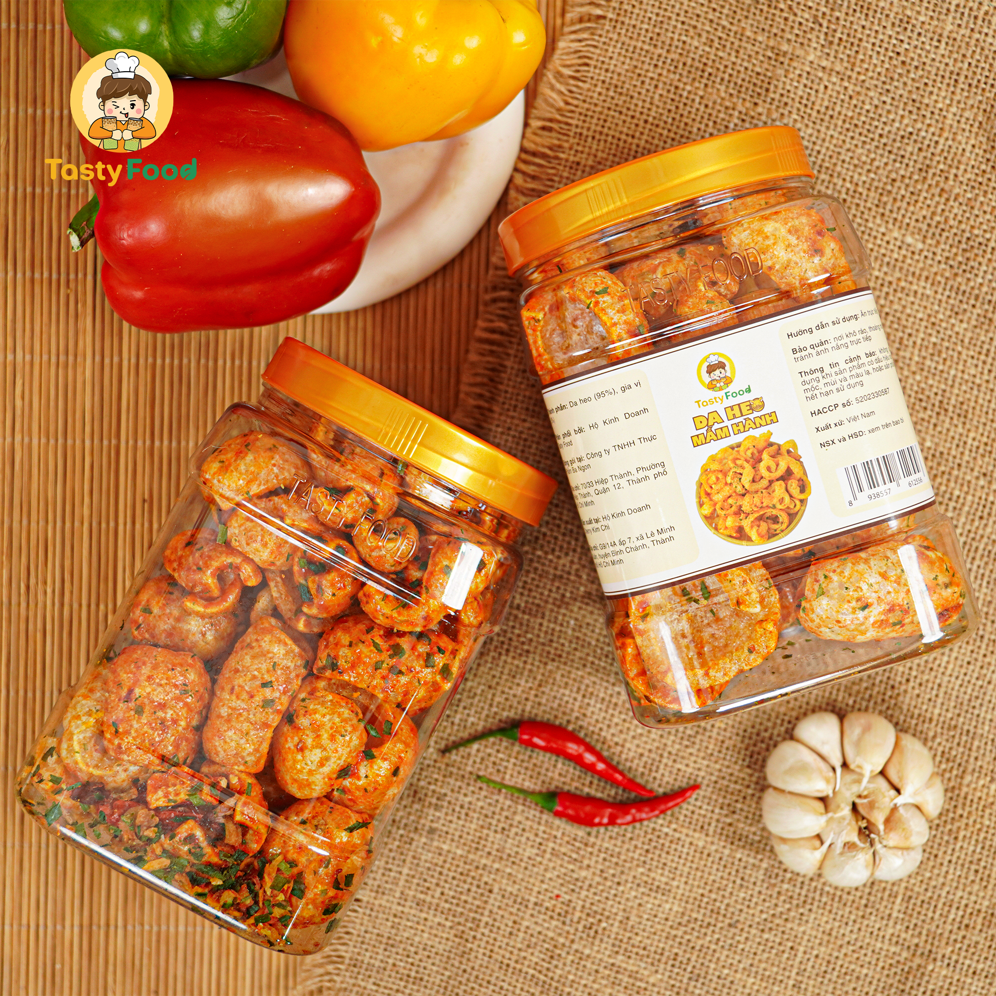 Da heo mắm hành Tasty Food- Hũ vuông 250g