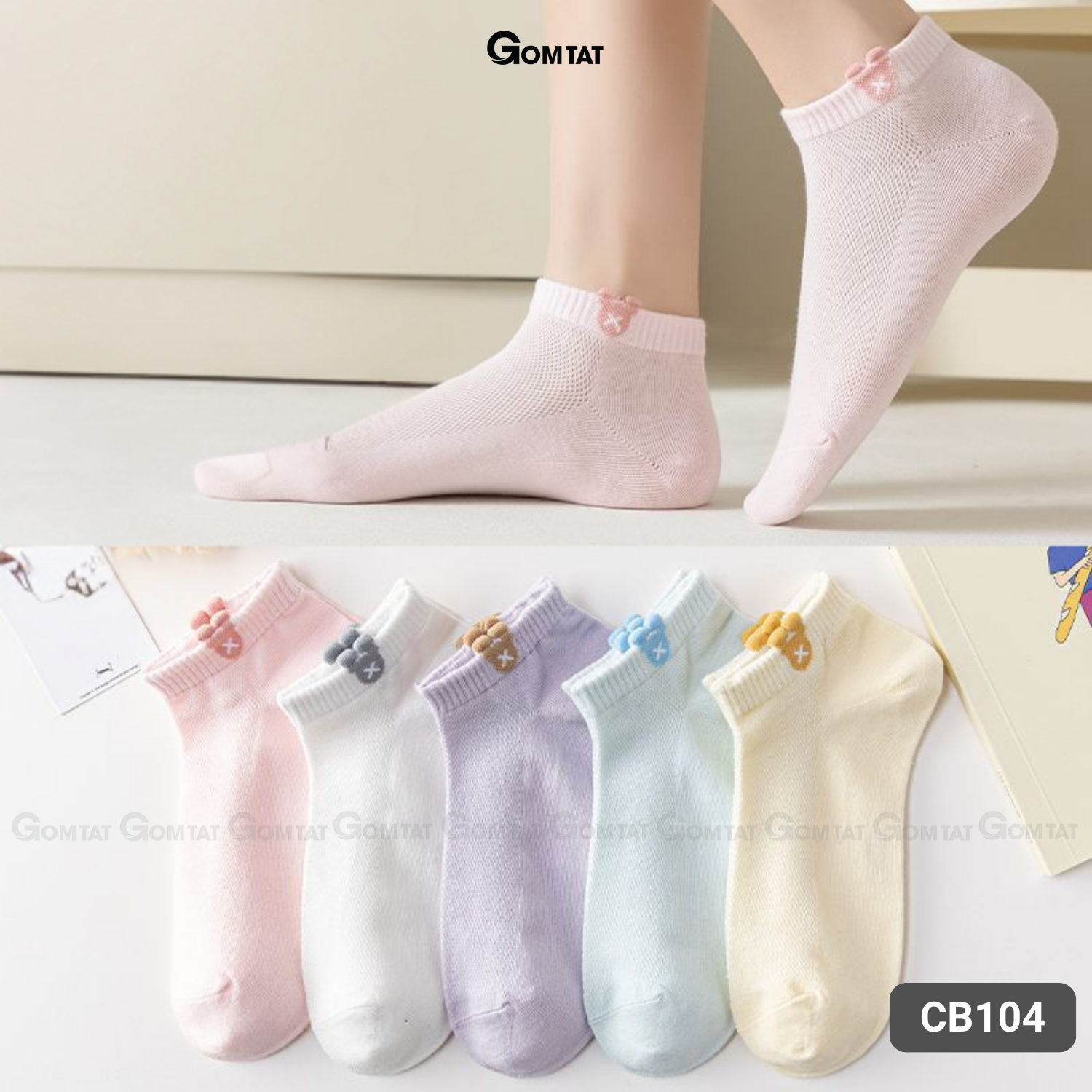Set 5 đôi tất vớ nữ cổ ngắn UYE-CBCN_thumbnail_67