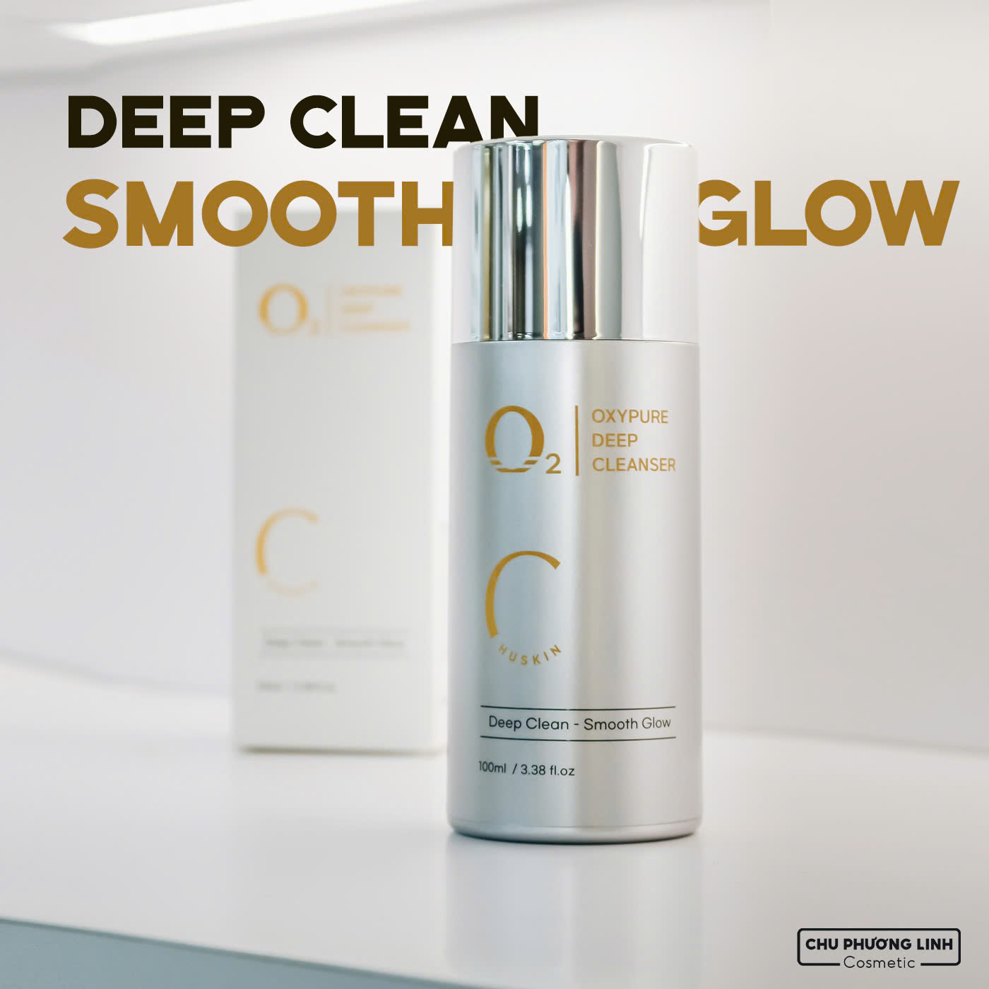 Sữa Rửa Mặt (HUSKIN OXYPURE DEEP CLEANSER),dung tích:100ml,hiệu:HUSKIN