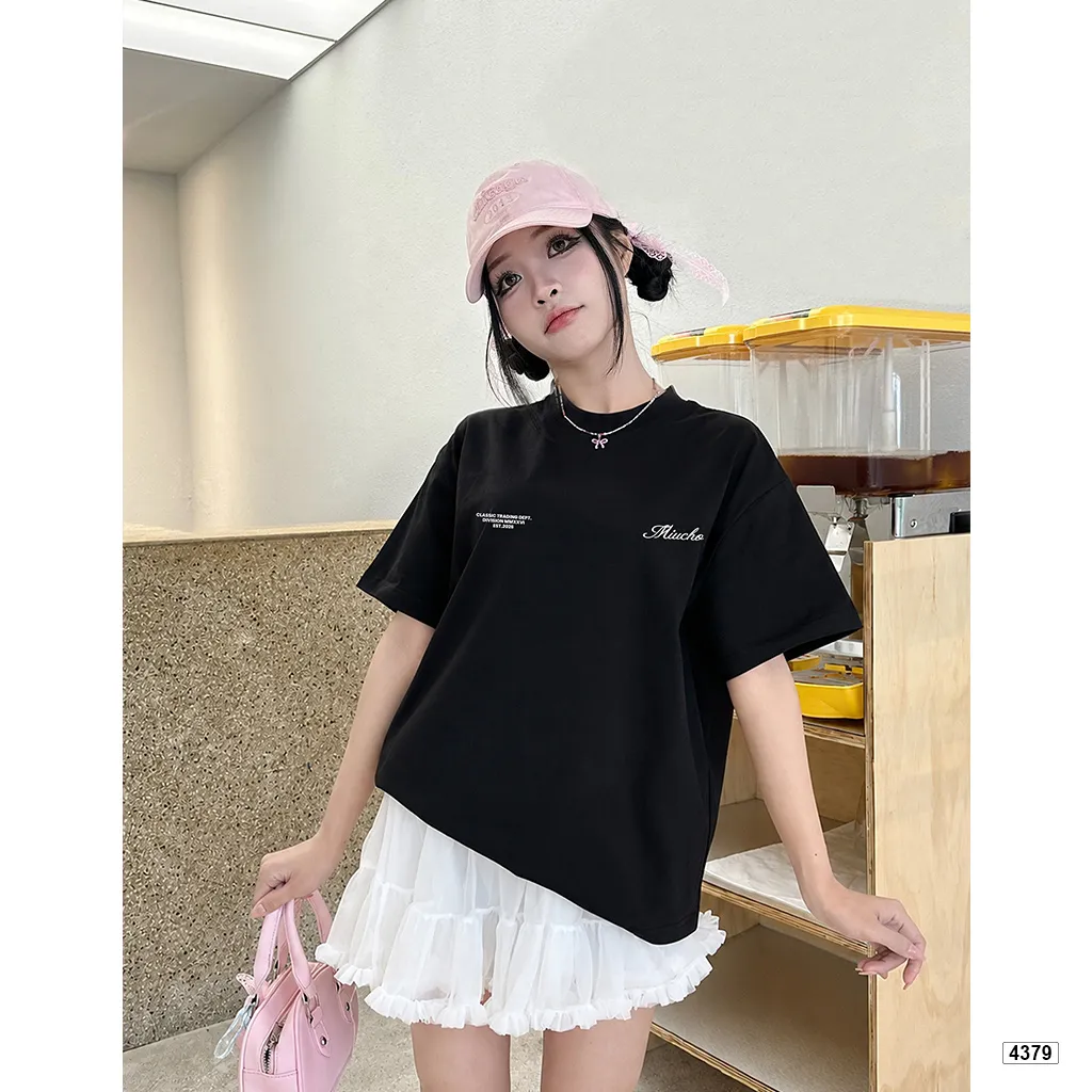 Áo thun unisex classic trading dept form boxy Miucho 4379_thumbnail_3
