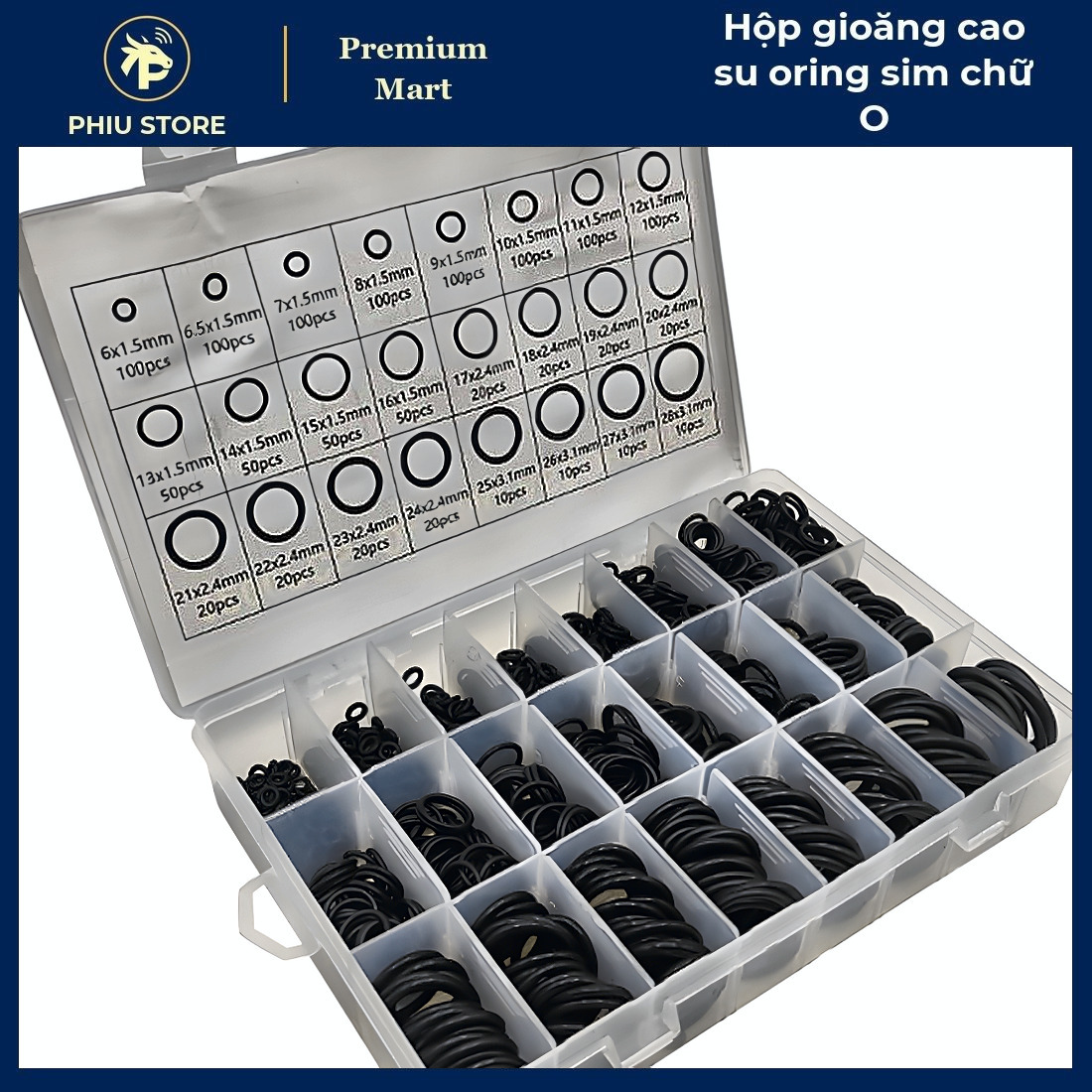 Combo Sửa Chữa Nhanh Ô Tô Xe Máy 4 Món - 225 Phe Hãm, 500 Chốt Nhựa, 1200 Gioăng O-Ring, Keo Hàn X3000_thumbnail_7