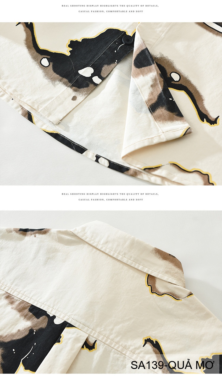SA139 - Áo Sơ Mi Nam Phong Cách Nhật Bản In Họa Tiết Nghệ Thuật, Chất Cotton 100%, Dáng Regular Fit_thumbnail_8