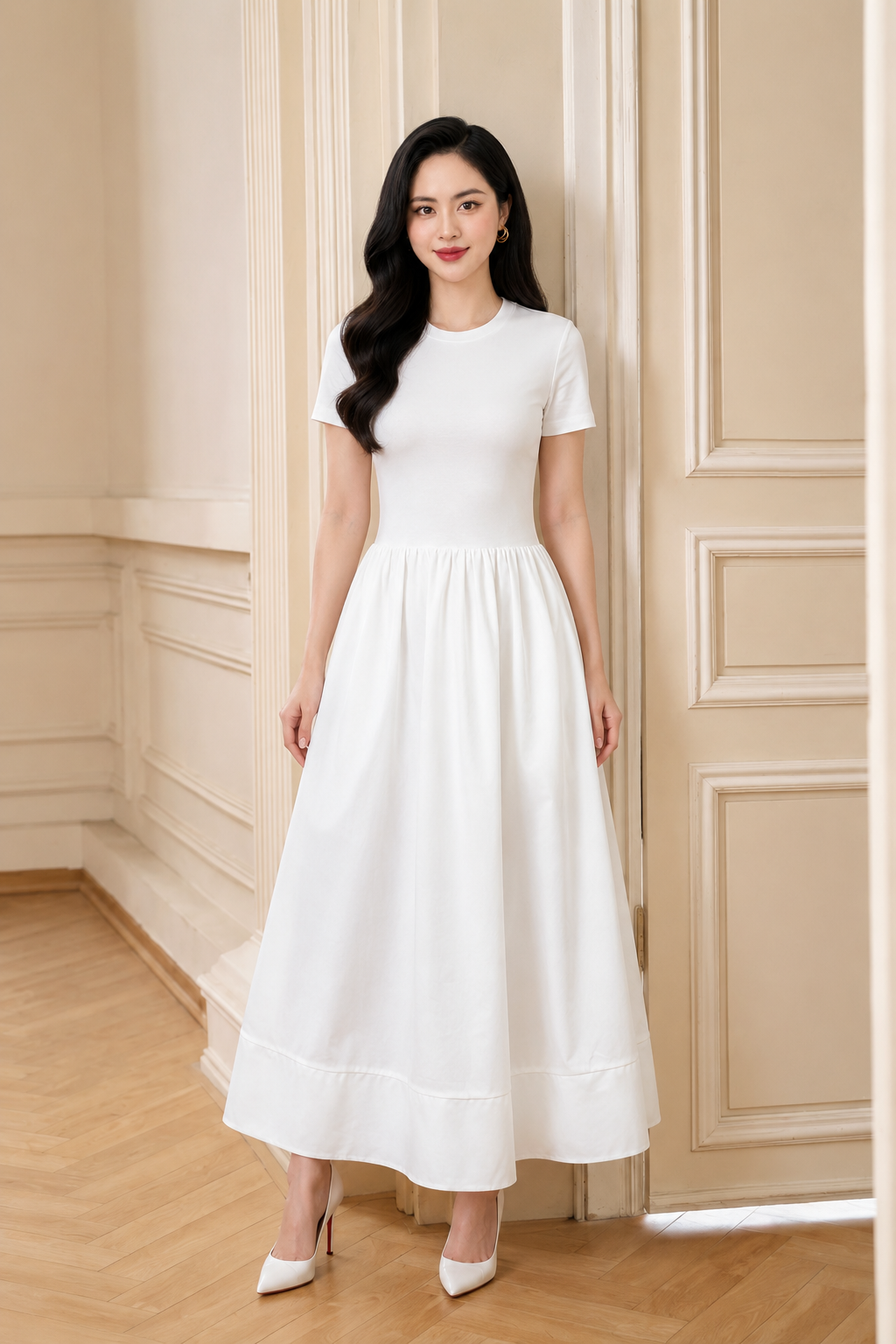 LV025 - VÁY TRẮNG