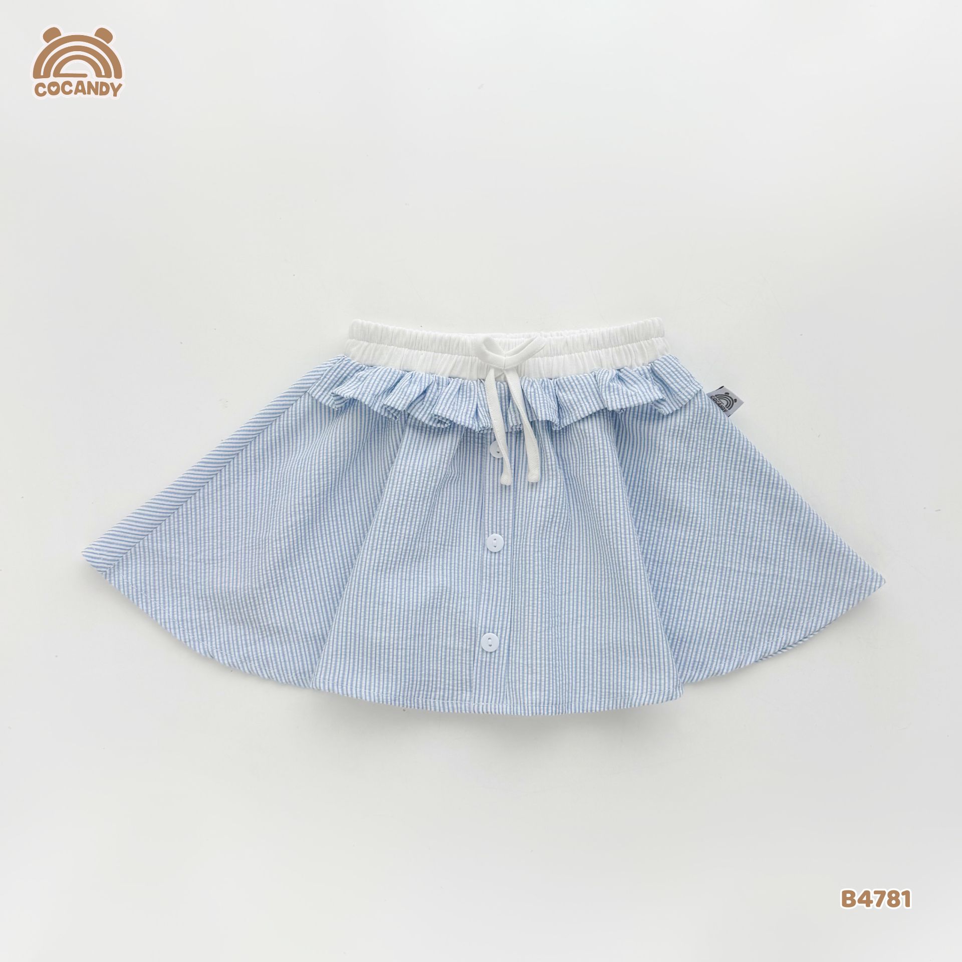 Bộ cộc yếm kẻ XANH tay phồng_thumbnail_3