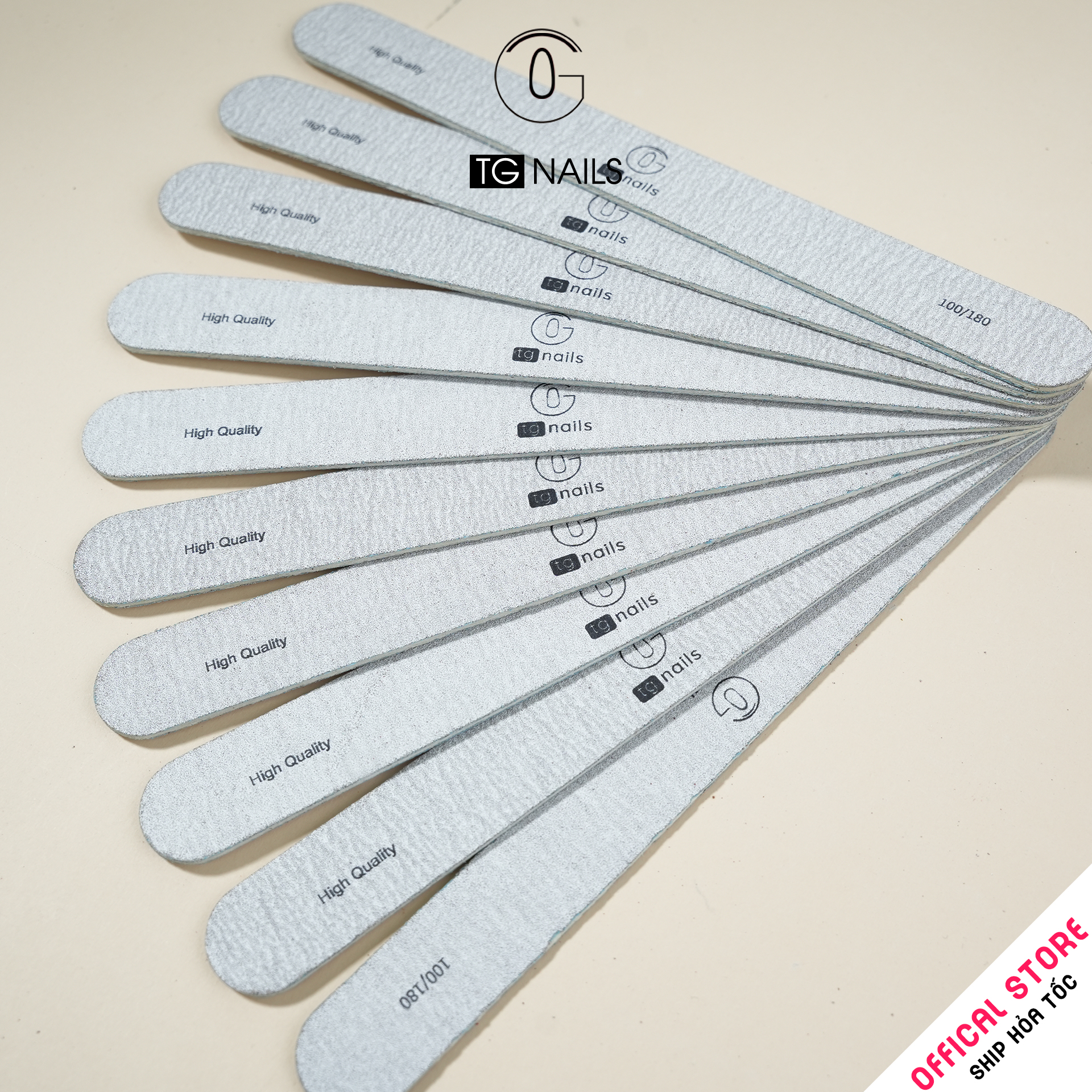  Com Bo 10 dũa móng mỏng độ nhám 100/180 TG Nails_thumbnail_3