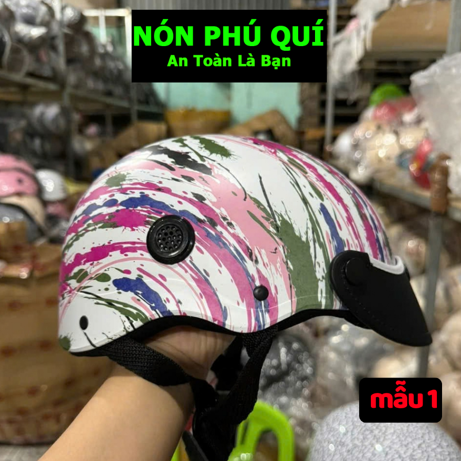 Nón 1/2 Nhúng Sơn Nhiều Màu Lựa Chọn - Nón Phú Quí