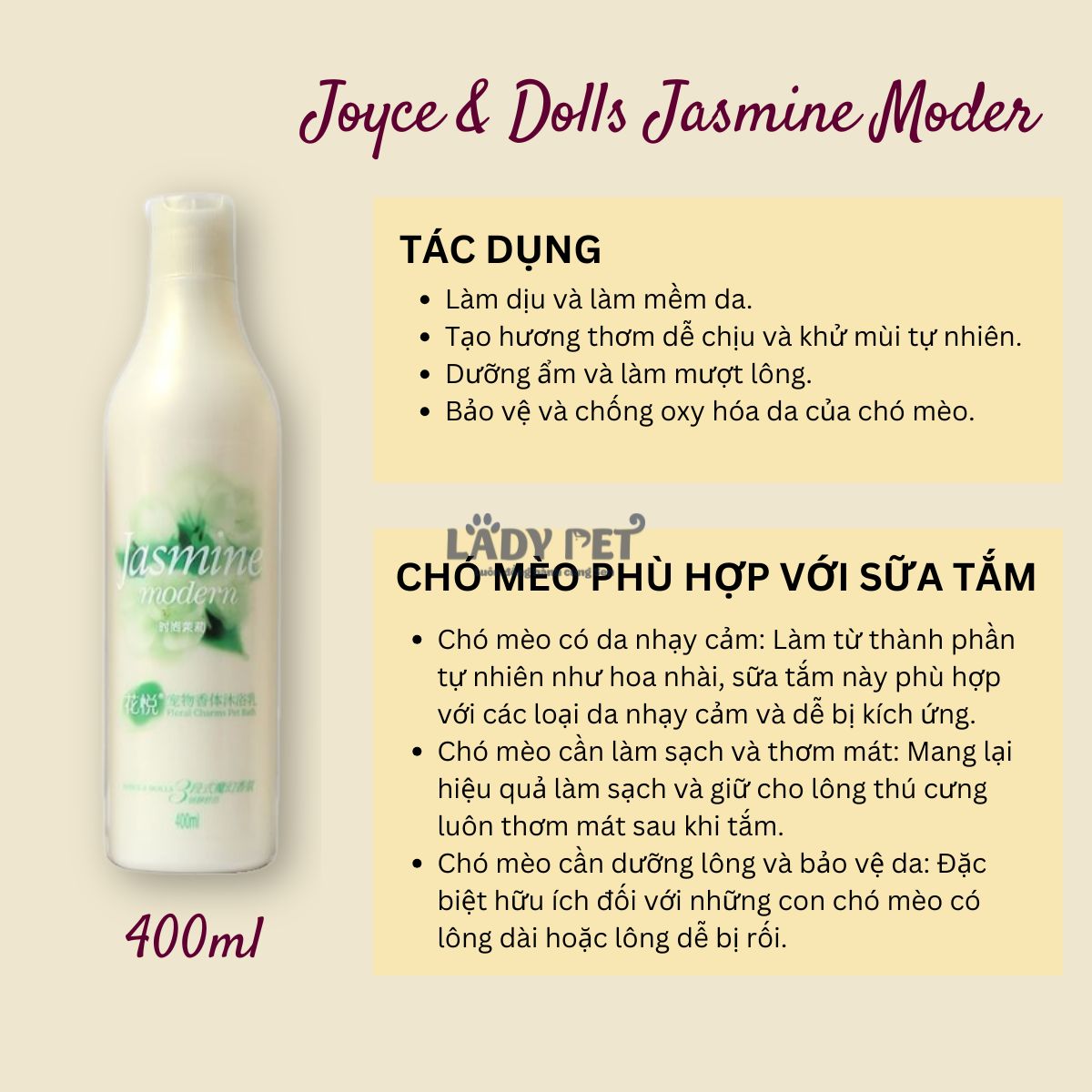 Sữa tắm hương nước hoa Joyce & Dolls (400ml)_thumbnail_6
