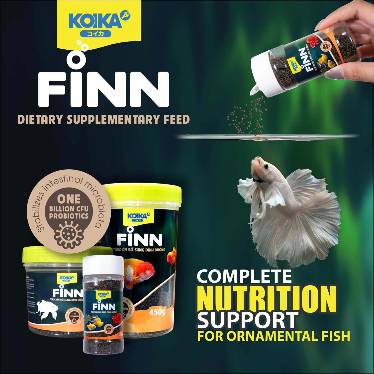 KOIKA FINN – Premium Dietary Supplementary Feed with Probiotics (15g)_thumbnail_1