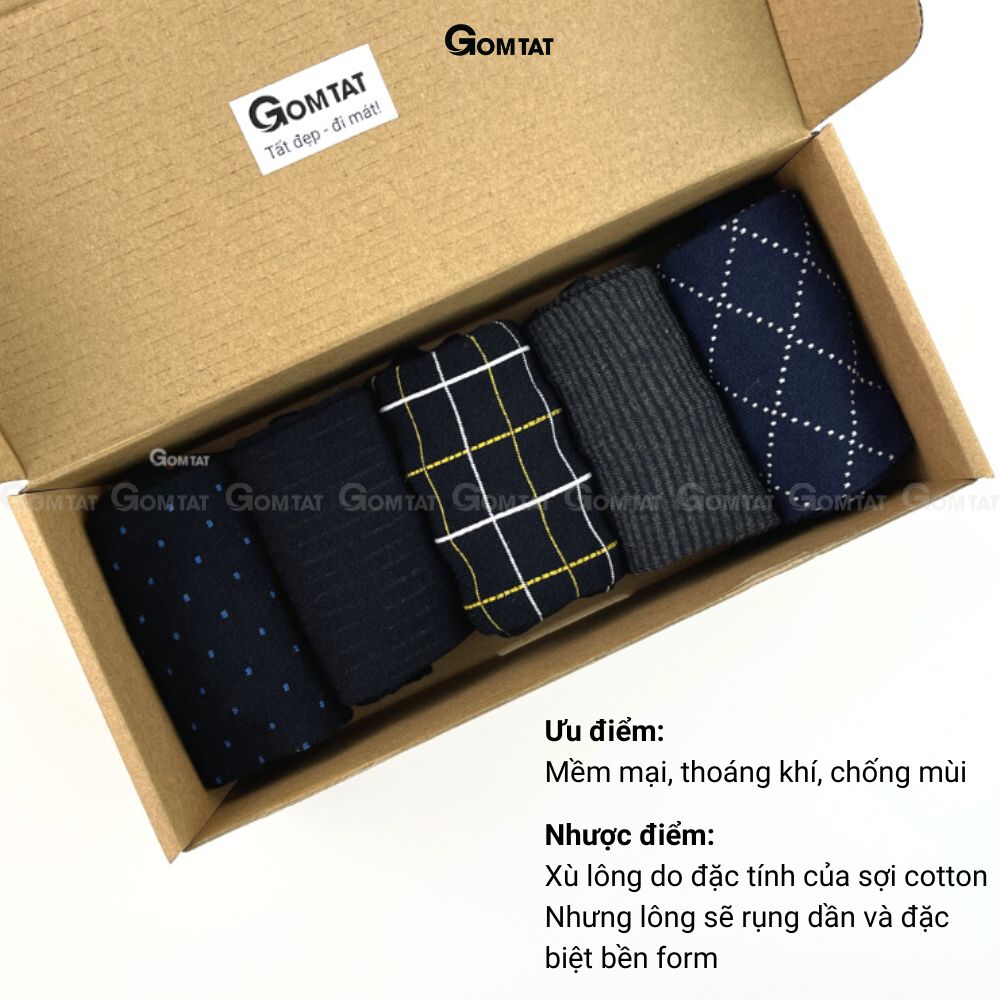 Combo tất giày tây họa tiết LUX-MIX-CB_thumbnail_6