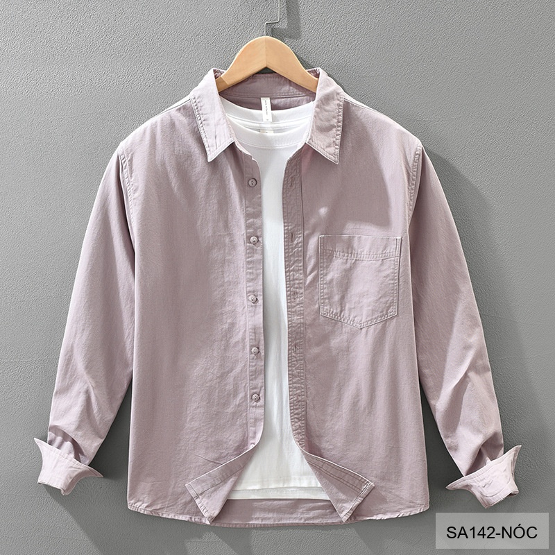 SA142 - Áo Sơ Mi Dài Tay Nam Phong Cách Nhật Bản Chất Cotton 100% Đa Năng_thumbnail_16