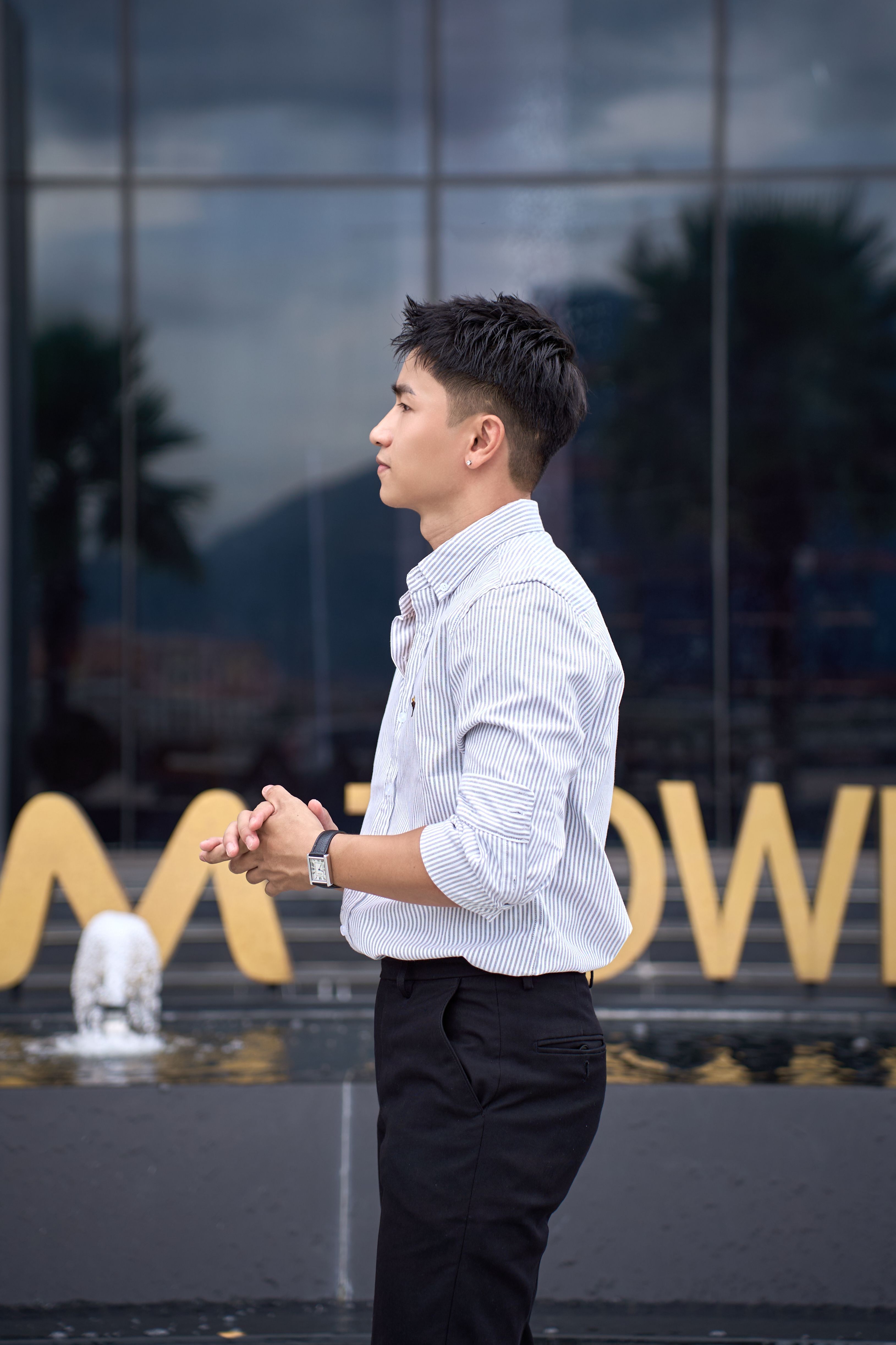 SA101 - Áo sơ mi nam dài tay kẻ sọc phong cách Nhật, dáng rộng thoải mái, chất cotton mềm mại_thumbnail_4