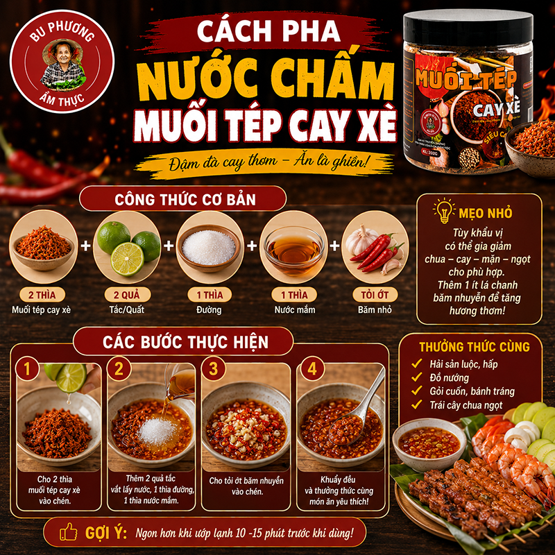 Muối Tép Cay Xè Bu Phương 200G – Chấm Trái Cây, Hải Sản, Đồ Nướng - BP43_thumbnail_4