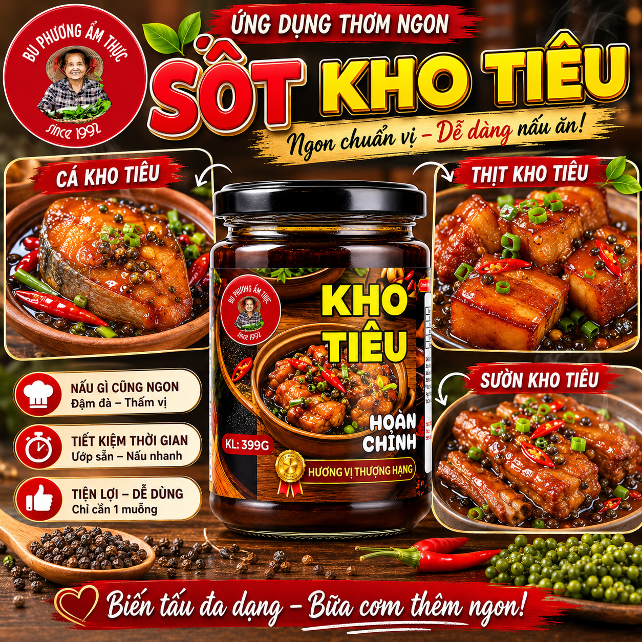 Sốt Kho Tiêu Bu Phương 399G – Kho Thịt, Cá, Sườn Đậm Đà - BP48_thumbnail_2