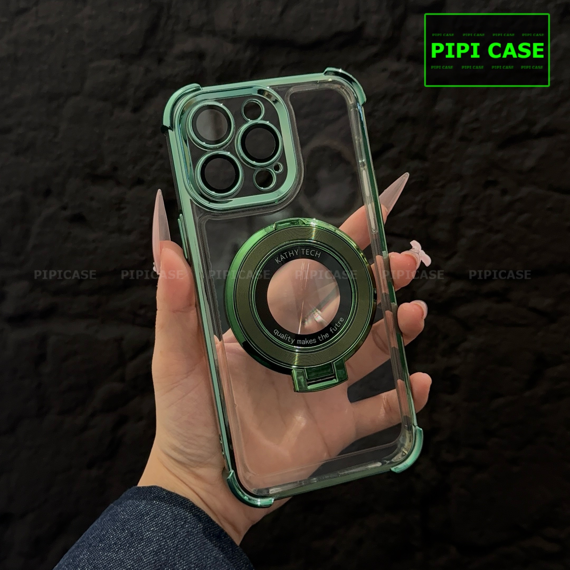 Ốp Lưng iPhone 15 Pro - Ven - Xanh lá_thumbnail_9