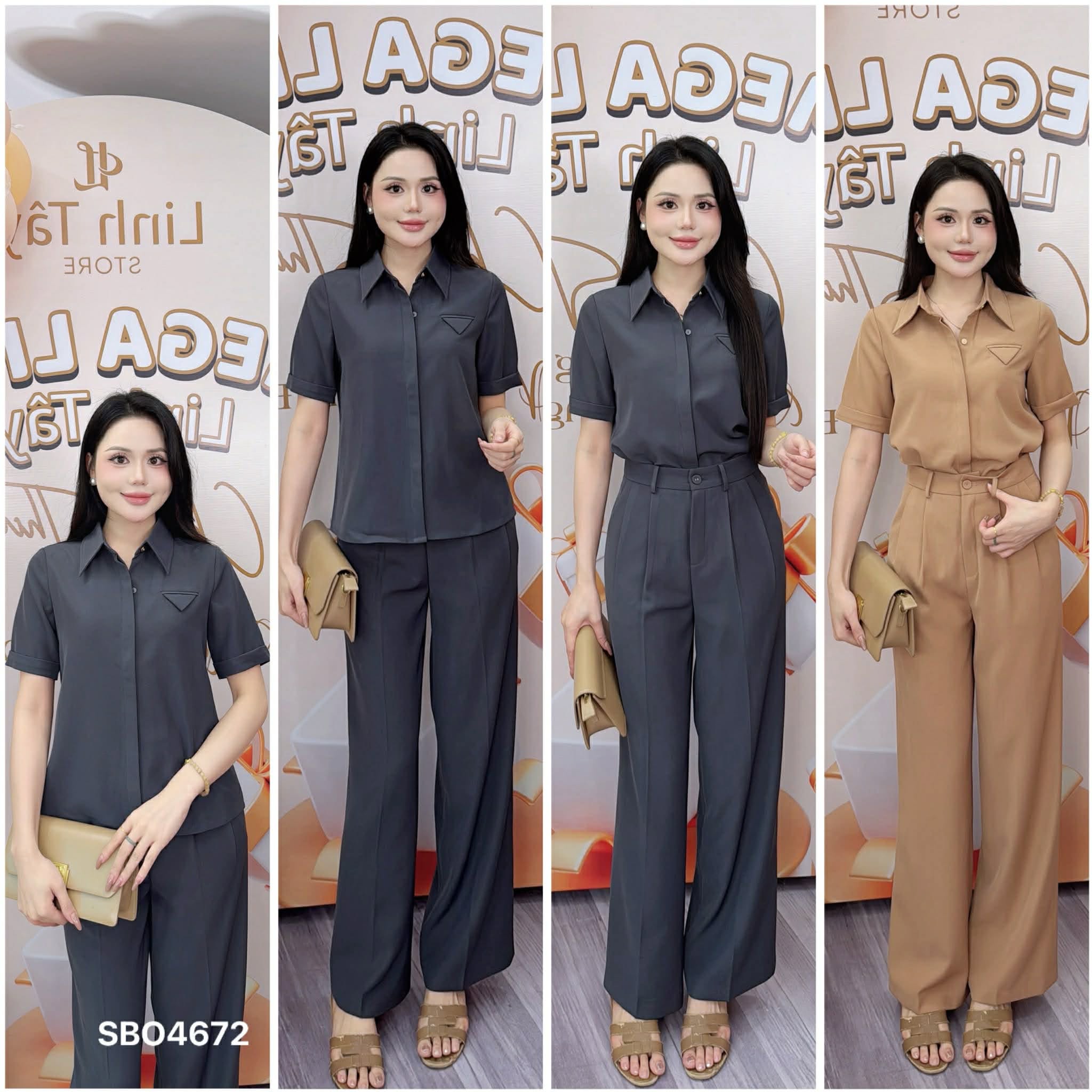 SET ÁO CARAVAT QUẦN SUÔNG