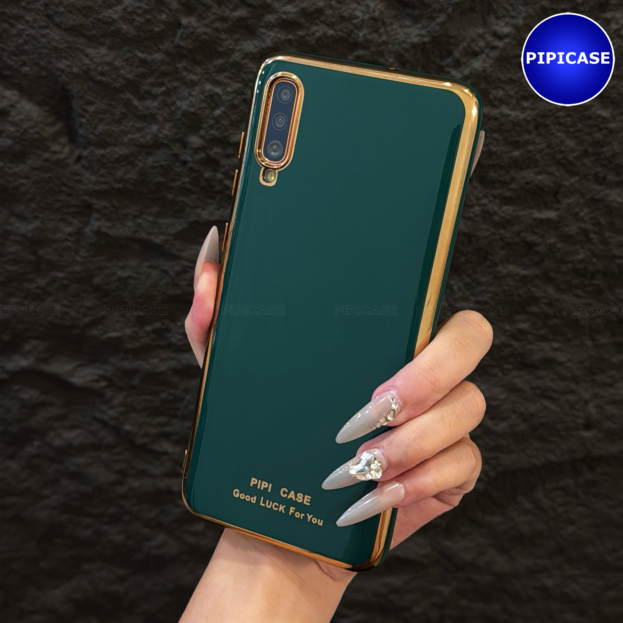 Ốp Lưng Samsung A70 - Royal - Xanh Lá