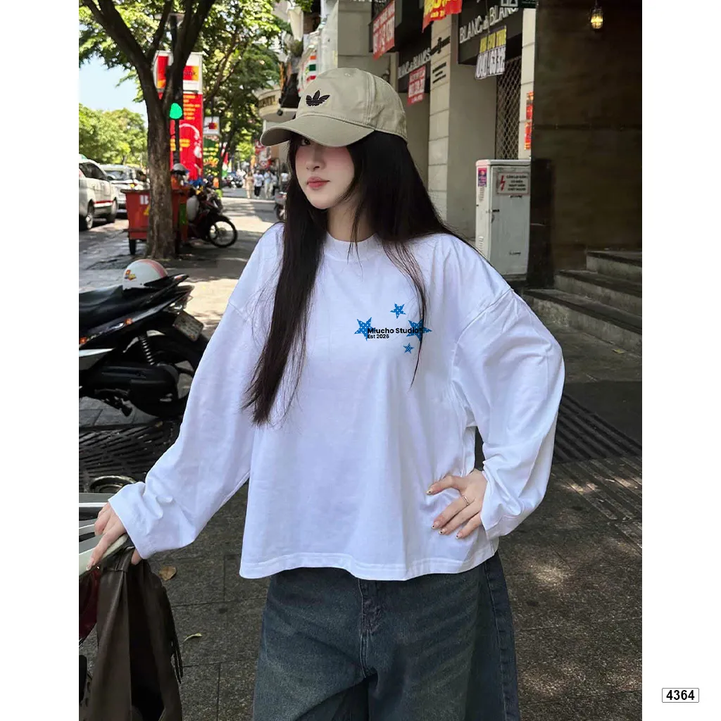 Áo thun nữ form boxy tay dài Hàn Quốc Miucho 4364_thumbnail_3