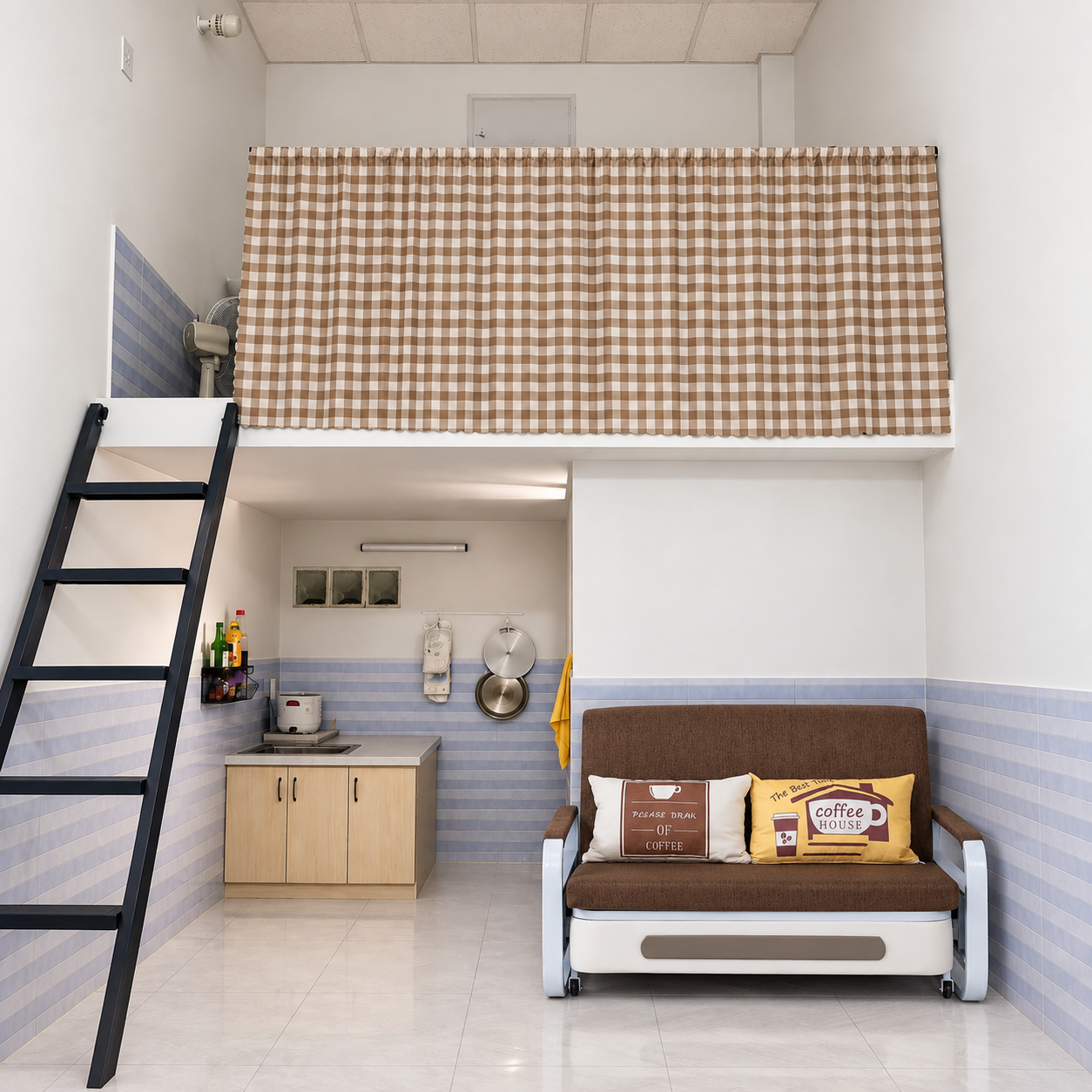 Sofa giường 1m2 cho phòng trọ. Kích thước, ưu điểm & cách chọn