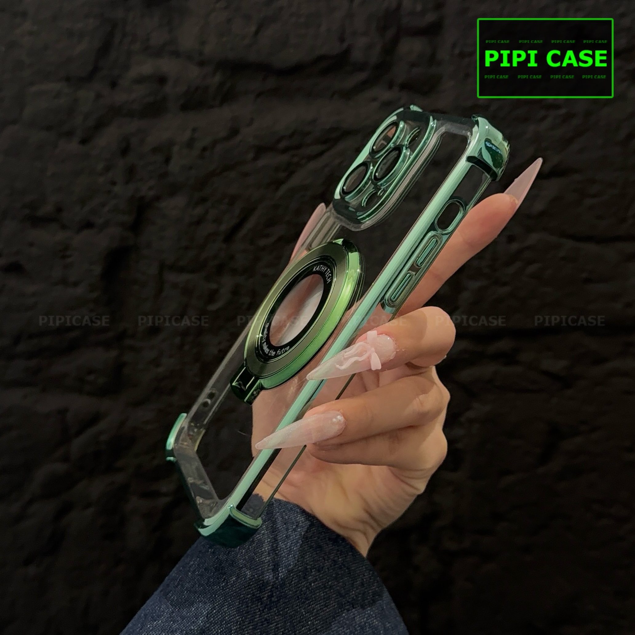 Ốp Lưng iPhone 15 Pro - Ven - Xanh lá_thumbnail_5