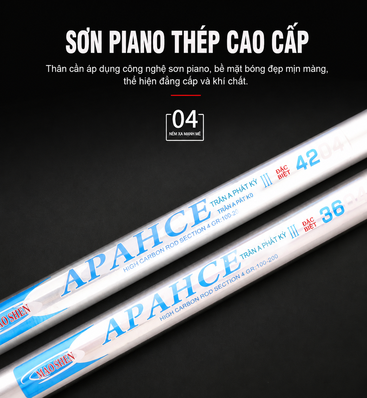 Cần câu ISO Surf Leader APAHCE CARBON Cao Cấp_thumbnail_5