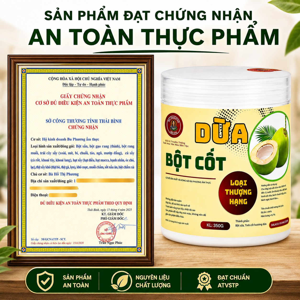 Bột Cốt Dừa Bu Phương 350G – Làm Bánh, Chè, Kem Thơm Béo - BP19_thumbnail_2