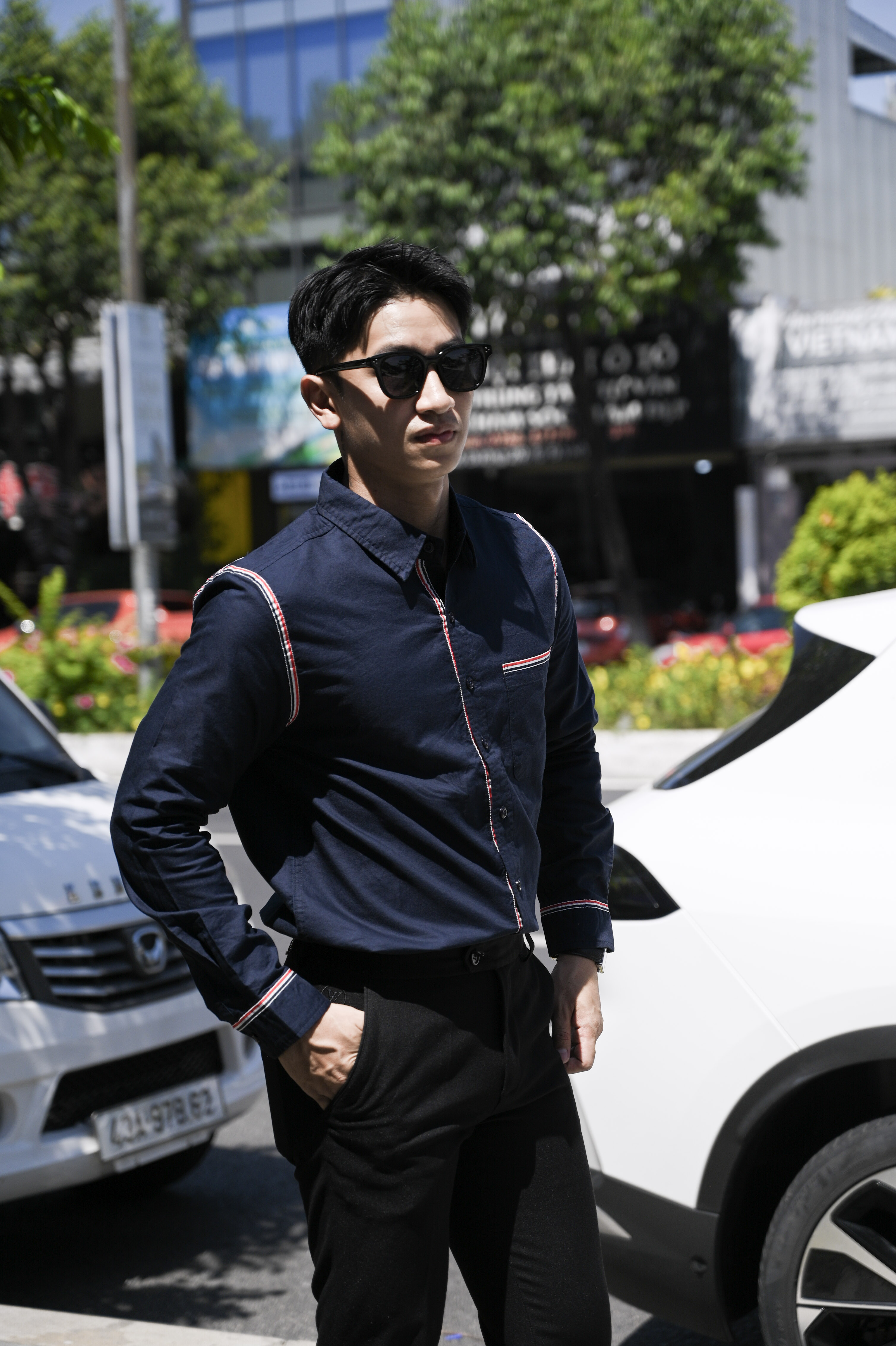 SA71 - Áo sơ mi nam dài tay phong cách Nhật, dáng rộng, cotton 100%, 3 màu Xanh Hoàng Gia, Xanh Nhạt, Trắng_thumbnail_12