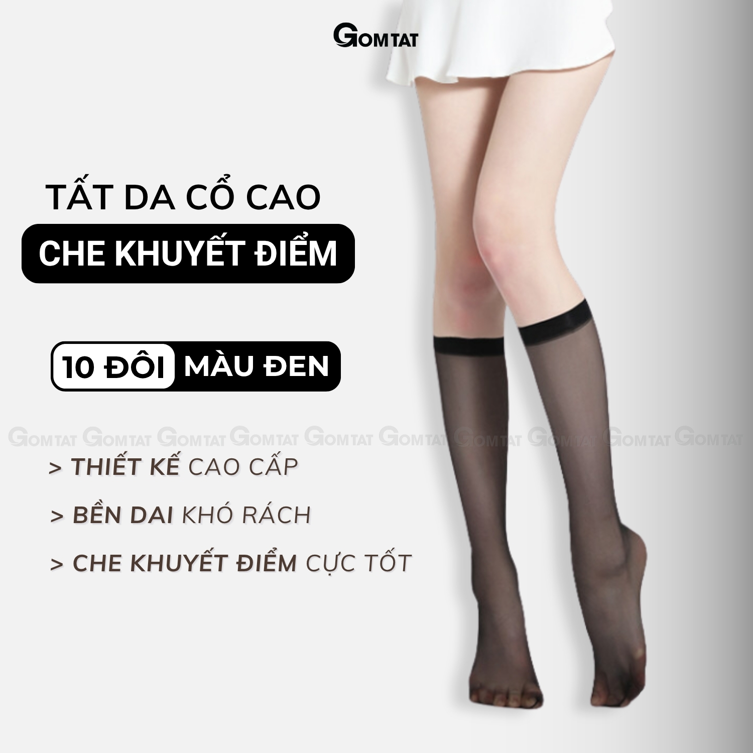 Combo 10 đôi tất che khuyết điểm cổ cao dành cho nữ GOMTAT, vớ da che khuyết điểm siêu thật chân , khó xước - GUO-A099_thumbnail_12