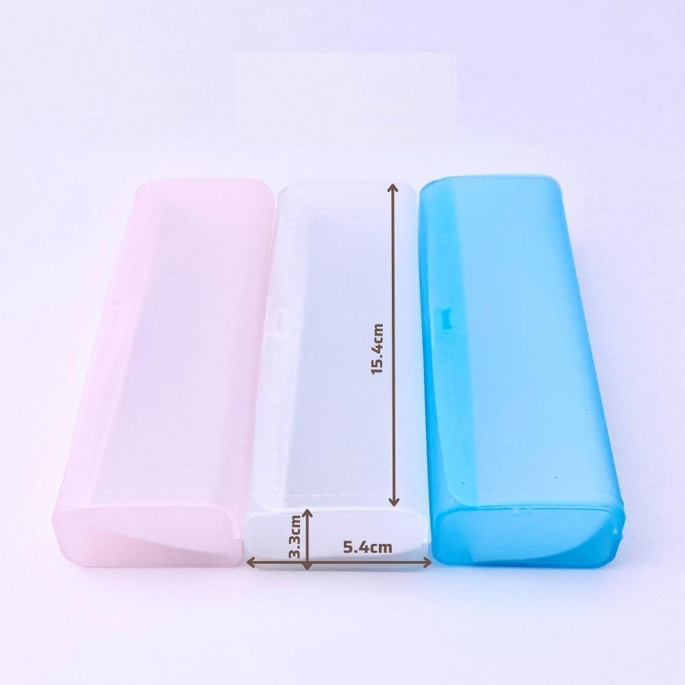 Hộp nhựa đựng mắt kính cận có nắp gấp nhỏ xinh nhiều màu, [Tặng Khăn Lau Kính]