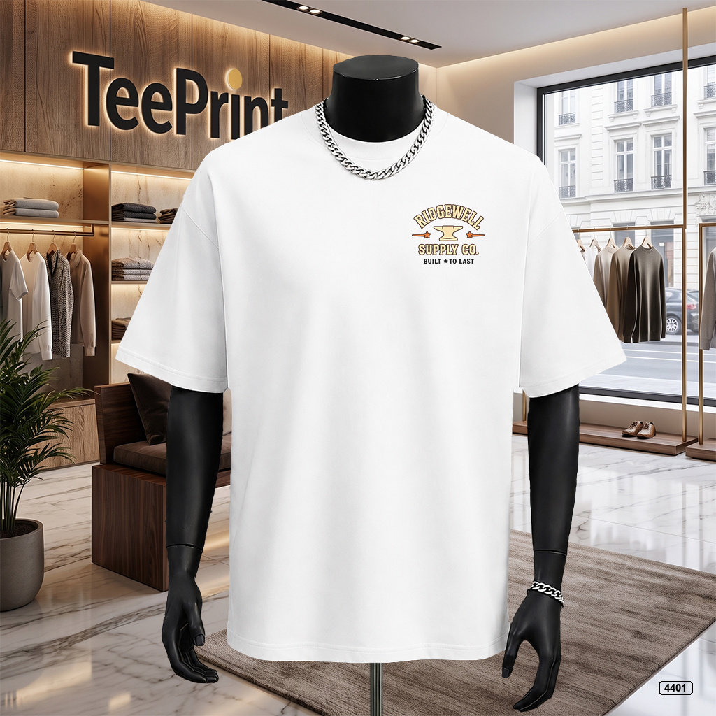 Áo thun nam ridgewell supply form rộng TeePrint 4401