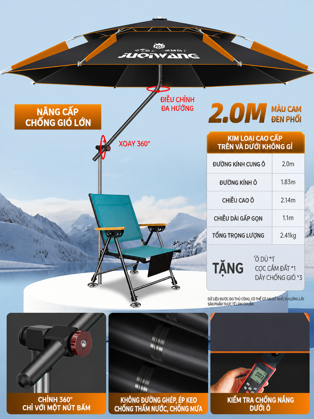 Ô đa năng chính hãng 2 khớp xoay 360 độ_thumbnail_0