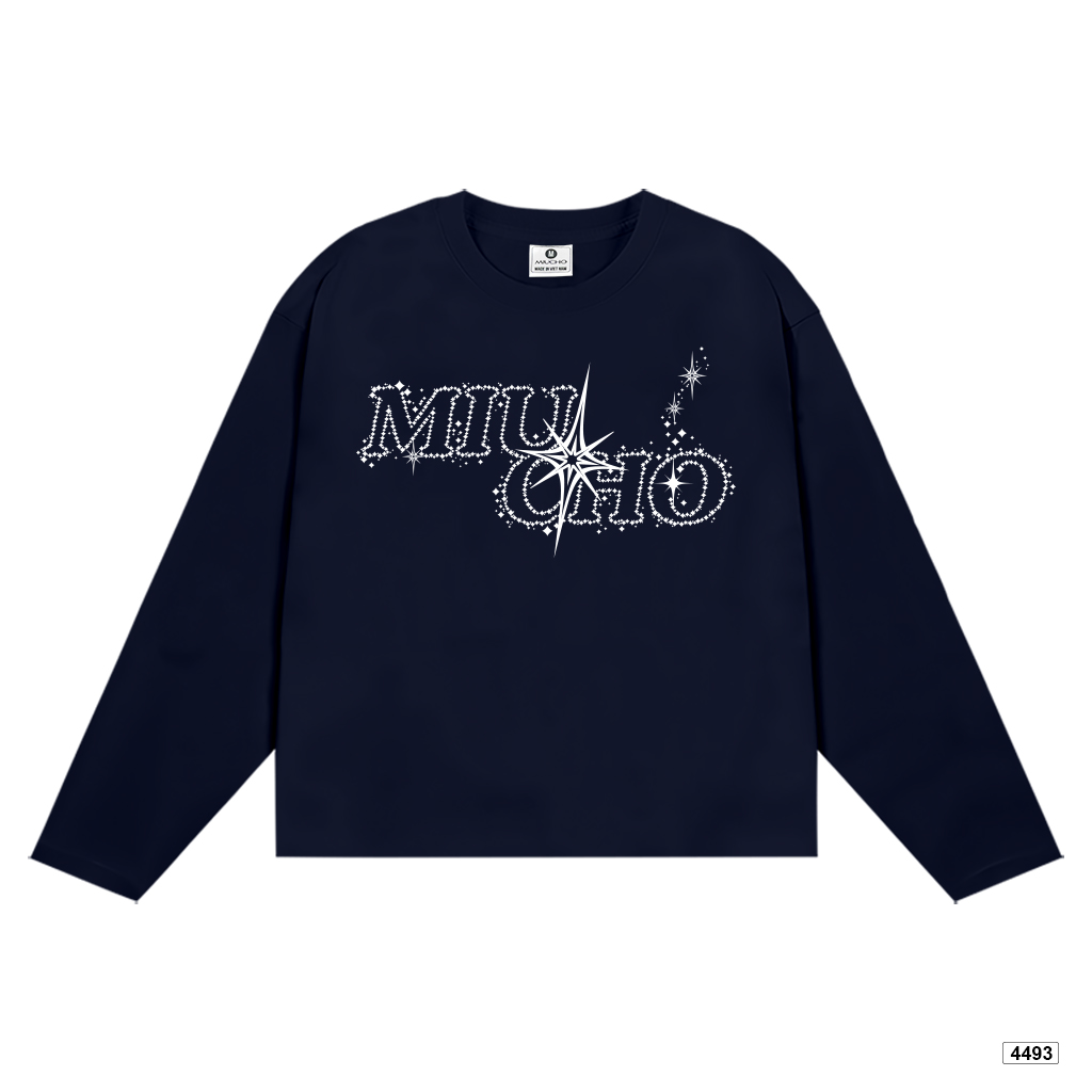 Áo thun tay dài boxy Miucho cổ tròn đường phố 4493_thumbnail_10