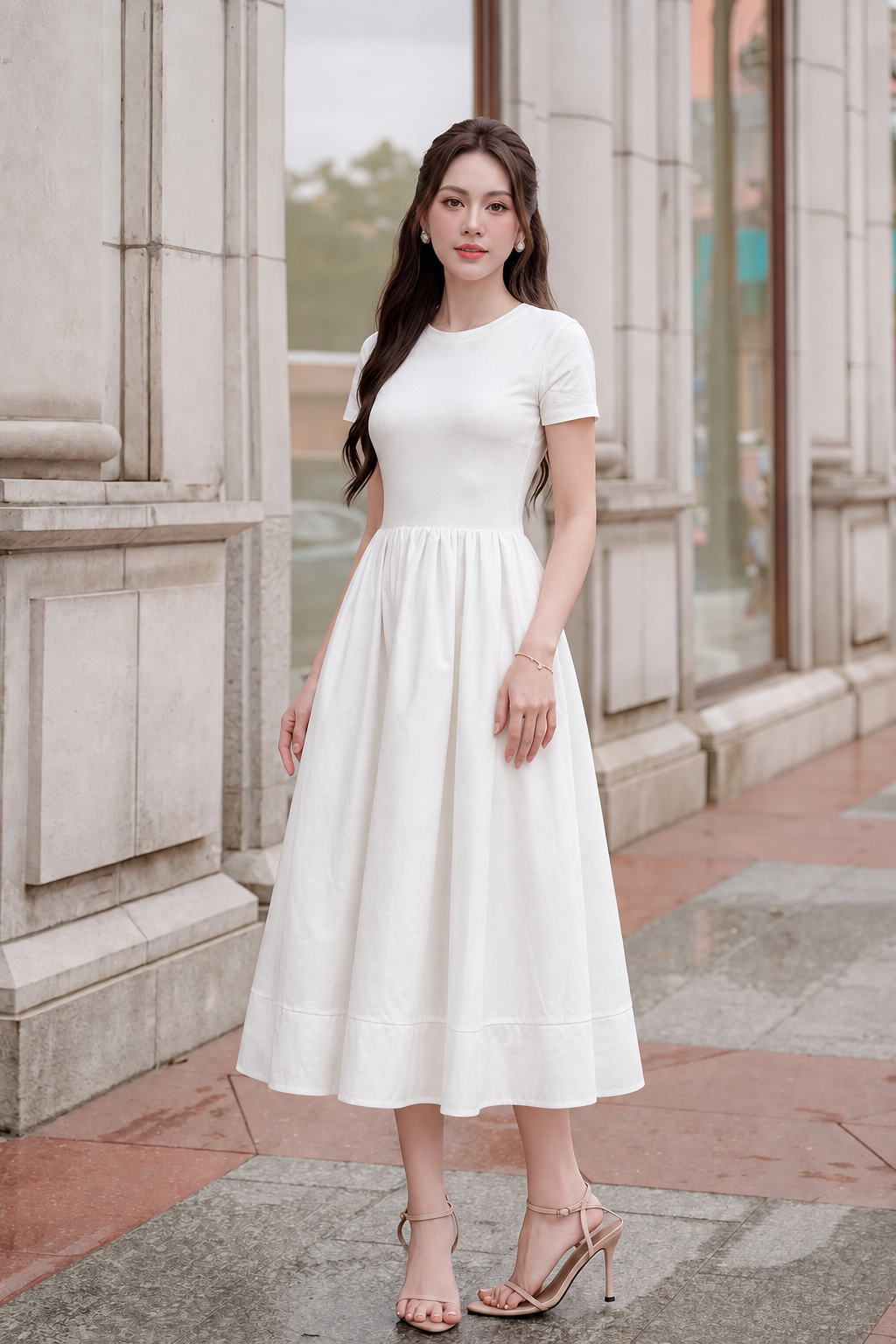 LV025 - VÁY TRẮNG
