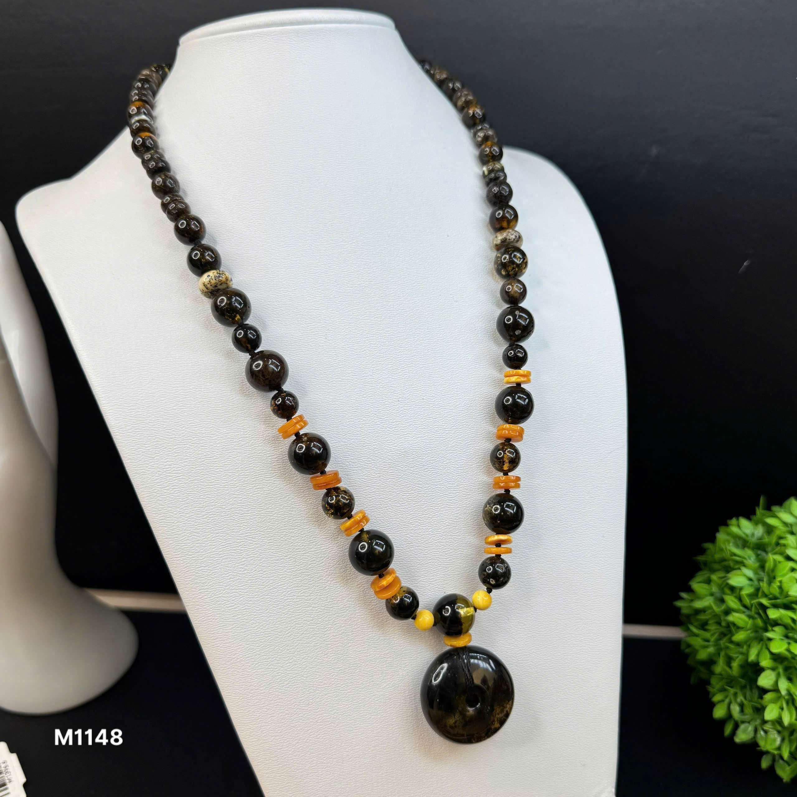 Vòng Cổ Rêu Đầm Lầy Mix Đồng Điếu  - M1148_thumbnail_1