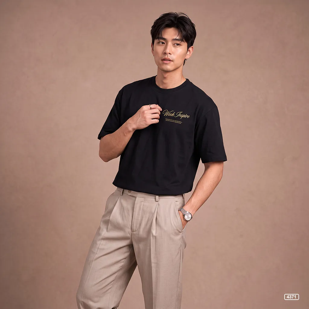 Áo thun nam form rộng Work Inspire TeePrint 4371_thumbnail_6