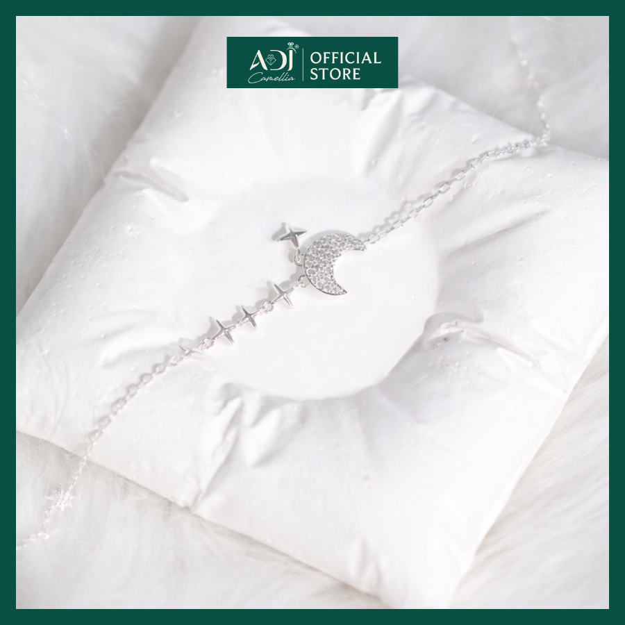 Lắc Chân Bạc Nữ 925 ADJ Đính Đá CZ Moon & Star – Vòng Chân Bạc S925 Cao Cấp, Trang Sức Nữ Quà Tặng SL16205AD_thumbnail_5