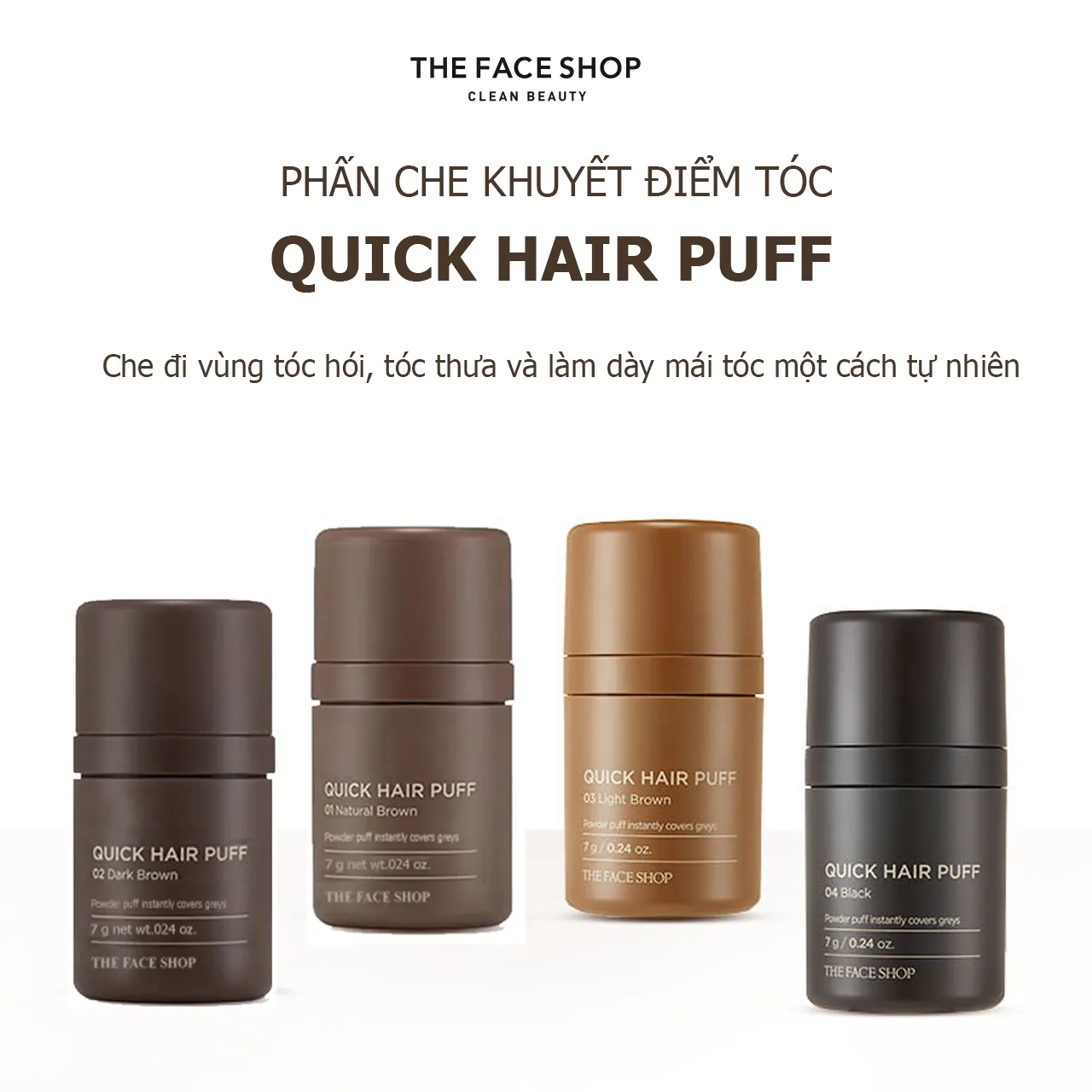 PHẤN CHE KHUYẾT ĐIỂM TÓC QUICK HAIR PUFF (tặng 2 mặt nạ Real Nature)_thumbnail_8