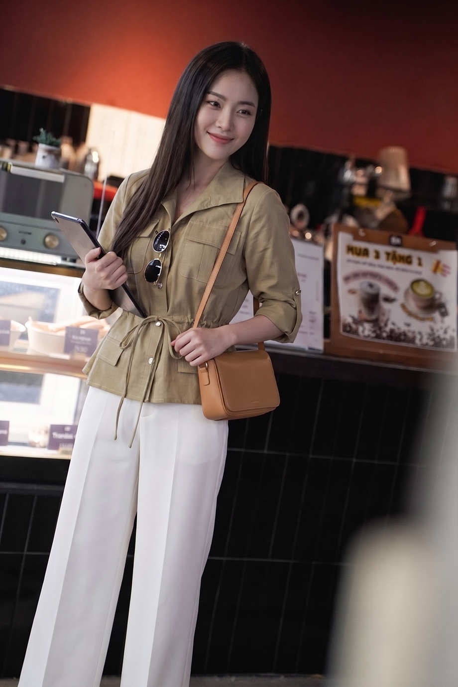Áo sơ mi linen 26120 kaki