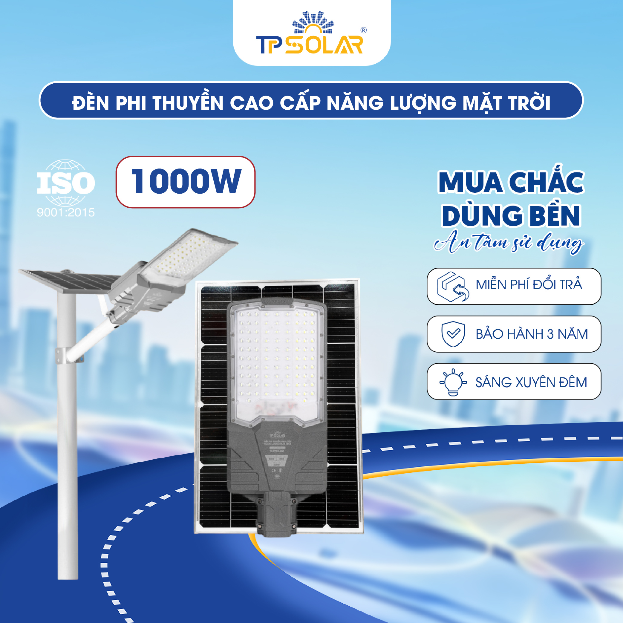 Đèn phi thuyền cao cấp năng lượng mặt trời TP SOLAR PT11