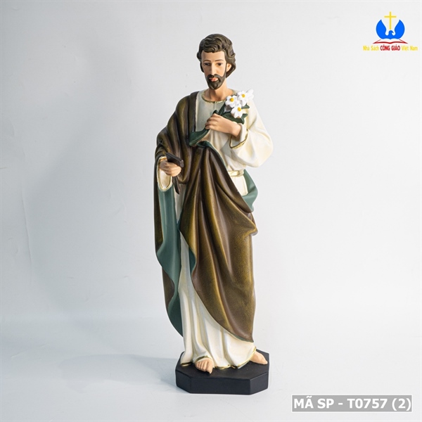 Tượng Thánh Giuse 50cm vẽ tay