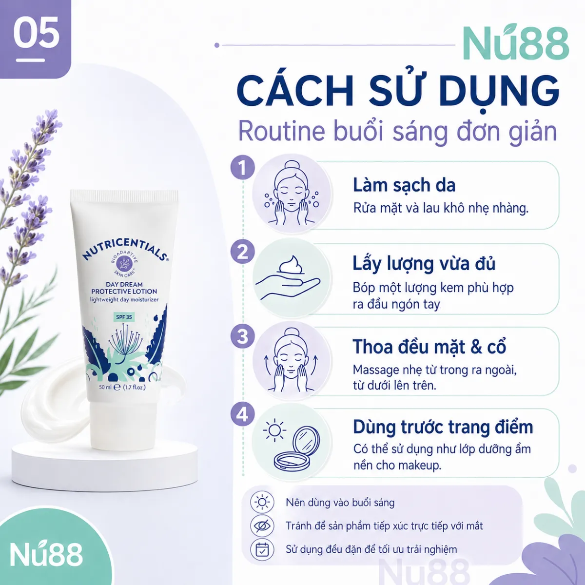 Kem dưỡng ẩm Nutricentials Day Dream SPF 35 giảm giá từ 1.491.000đ còn 9xx.000đ kèm quà tặng 600.000đ. Dưỡng ẩm, chống nắng, kiểm soát dầu cho da mềm mịn suốt cả ngày._thumbnail_5